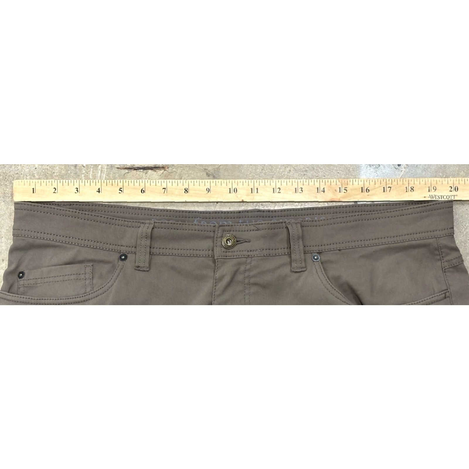 Prana VINTAGE? No — Actually Prana Brion Hiking Pants Slim Fit Men’s Size 38x32 Brown Nylon Stretch - 40" Waist Inseam 32" Regular, Hiking, Men Size US 38 / EU 54 - 7 Thumbnail