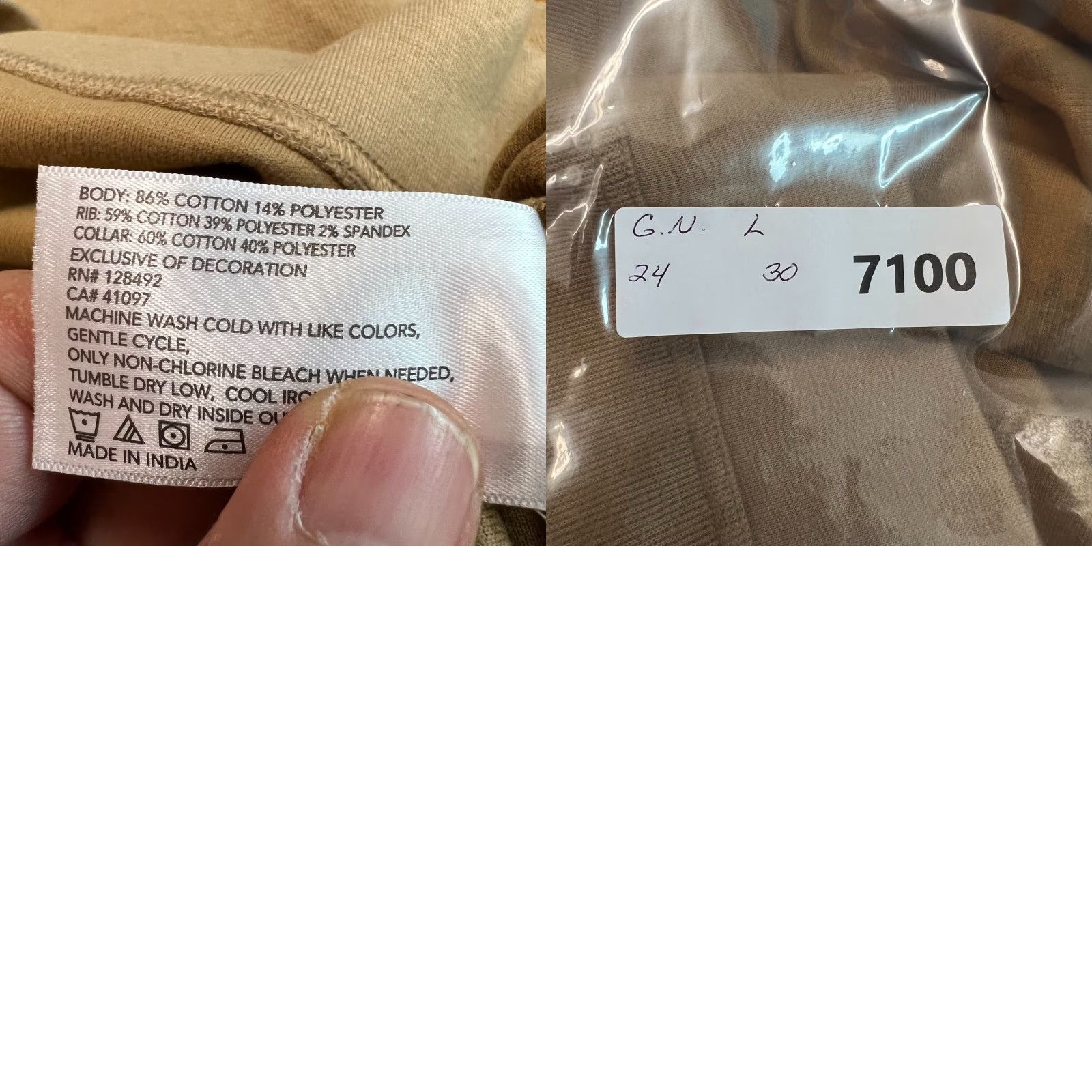 Vintage Greg Norman Mens Sleeveless 1/4 Zip Mock Neck Casual Tan Vest Sweater Size Large Size US L / EU 52-54 / 3 - 8 Thumbnail