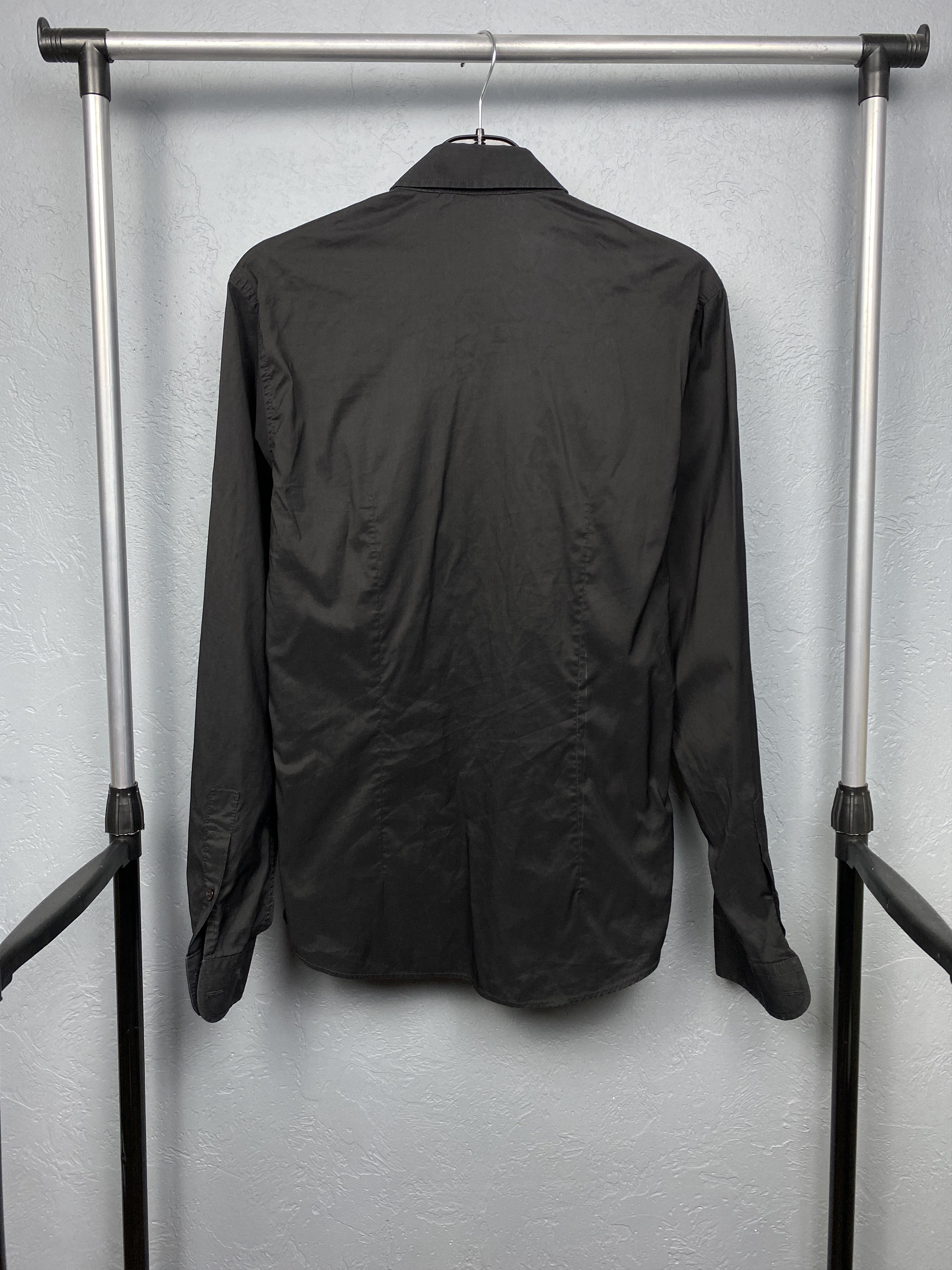 Moschino Love Moschino Mens Long Sleeve Black Shirt Size US M / EU 48-50 / 2 - 8 Thumbnail