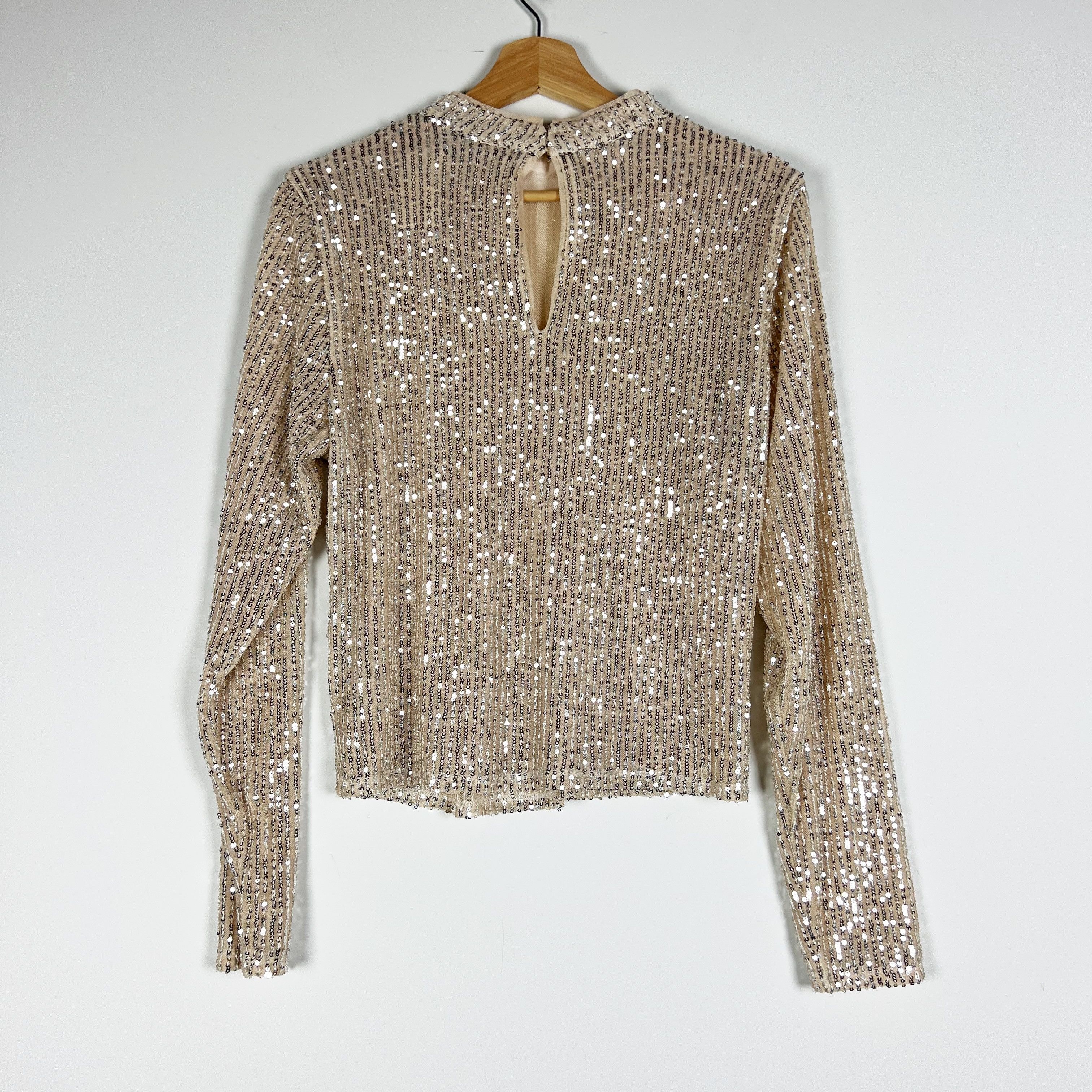 Abercrombie & Fitch NEW Abercrombie & Fitch Gold Sequin Size XL / US 12-14 / IT 48-50 - 4 Thumbnail