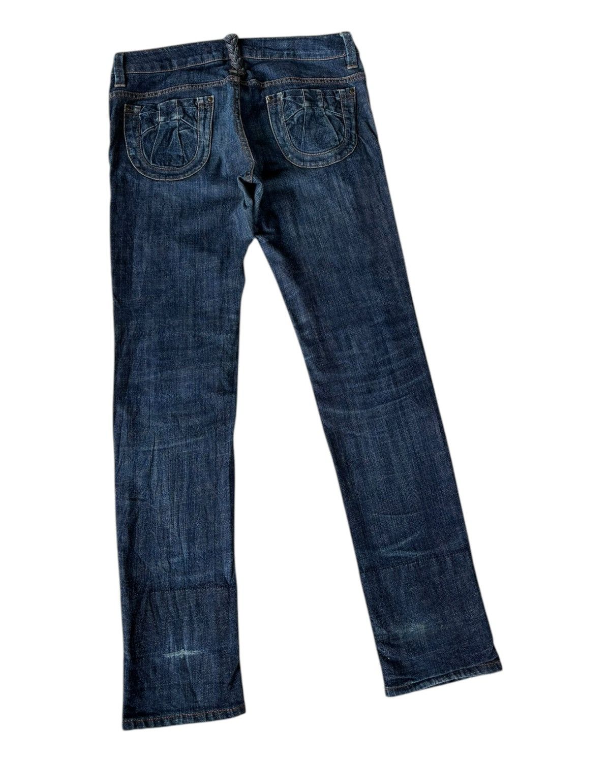 Hysteric Glamour RARE🔥SUPER HAKKA EMBROIDERY BLUE DENIM JEANS Size 30" / US 8 / IT 44 - 6 Thumbnail