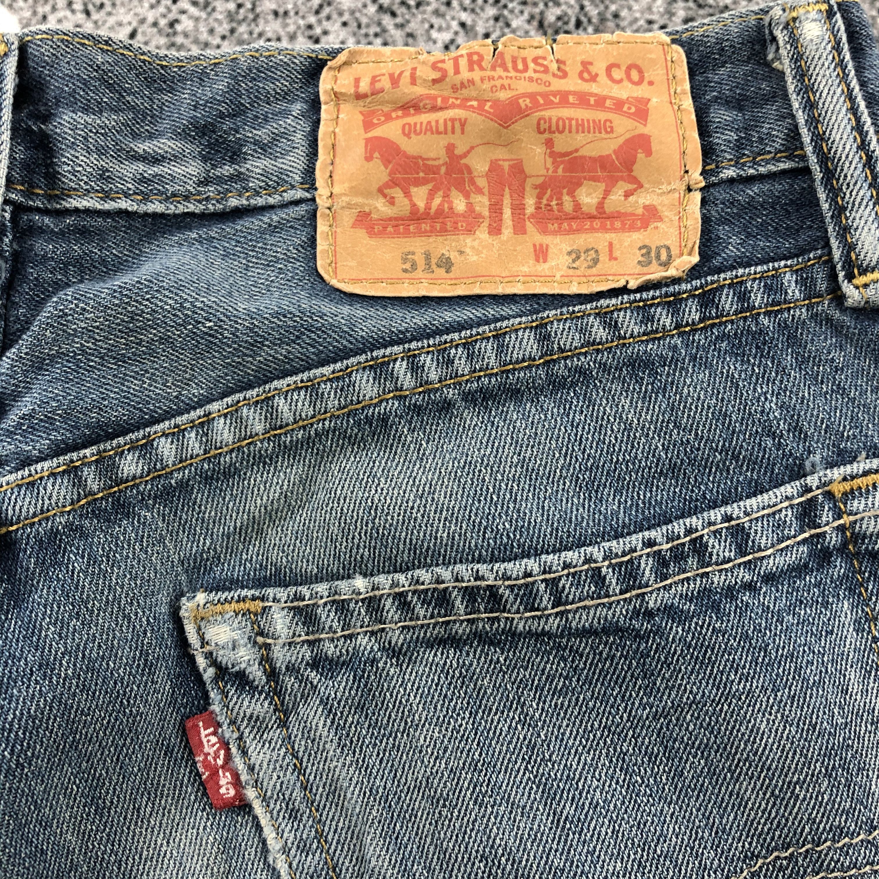 Levi's Levis 514 Jeans Dark Wash Denim KJ568 Size US 29 - 5 Thumbnail