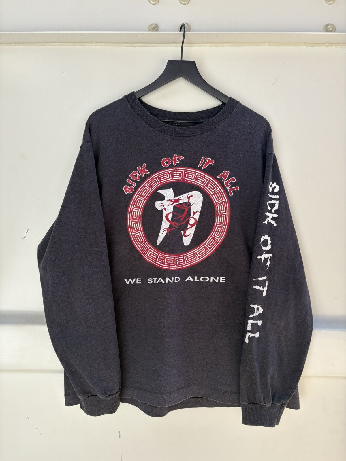 Band Tees Vintage Sick of it All Shirt Faded NYC Distressed Grunge Size US XL / EU 56 / 4 - 1 Thumbnail