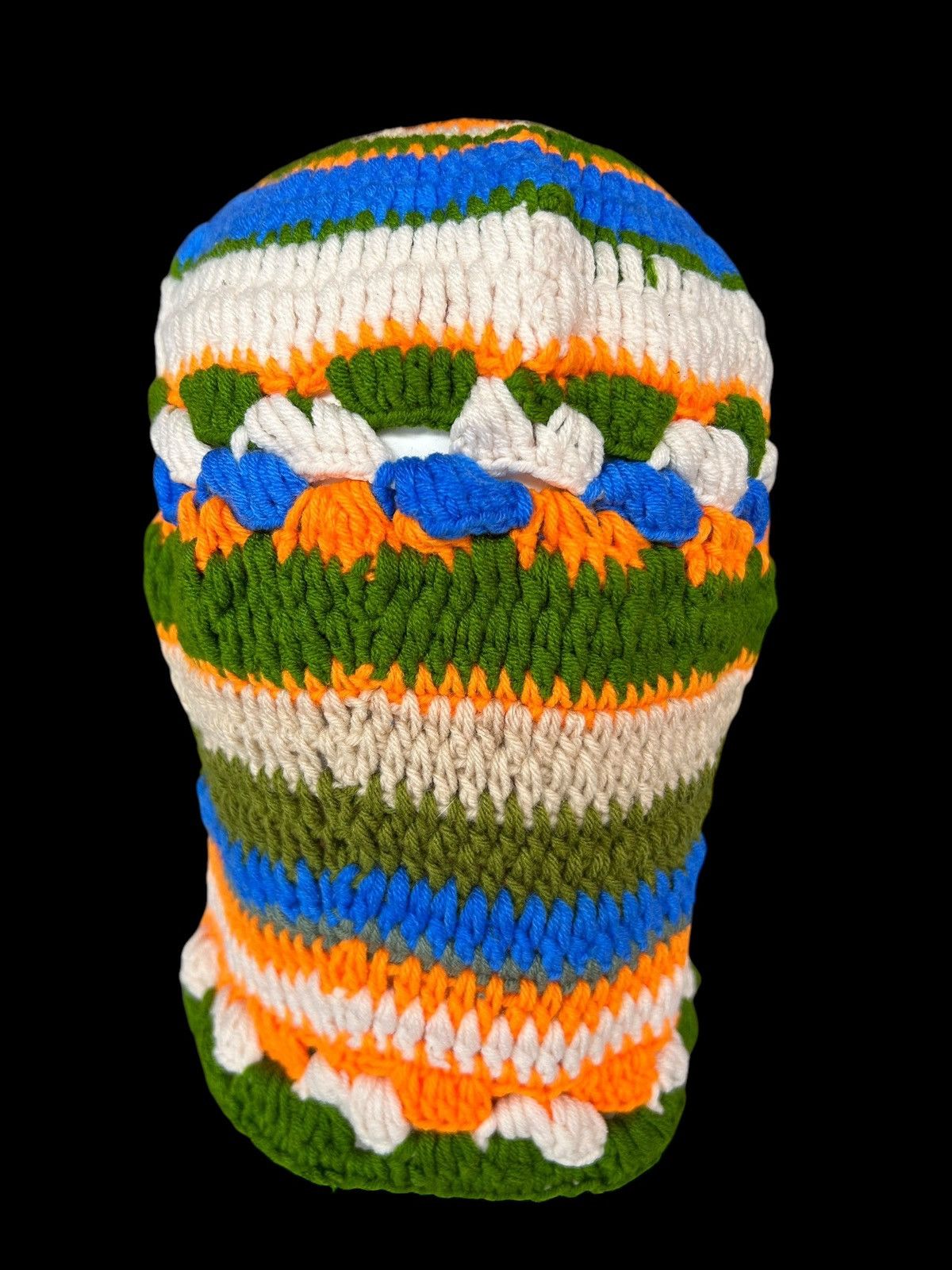 Japanese Brand × Kapital × Vintage Very Rare Crochet Knitted Handmade Balaclava Masked ☠️☠️ Size ONE SIZE - 8 Thumbnail
