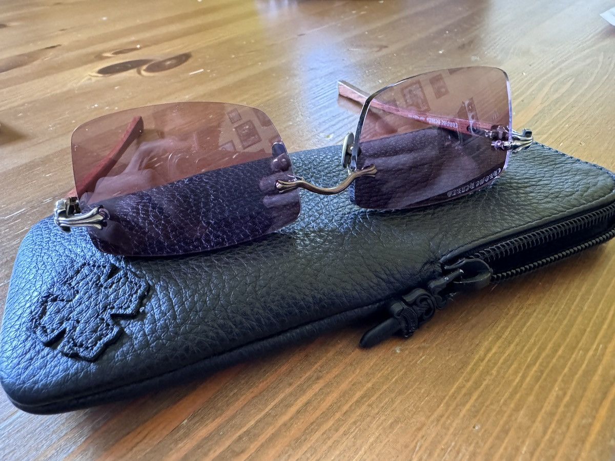image of Chrome Hearts Cherry A Vintage Sunglasses in Brown, Men's