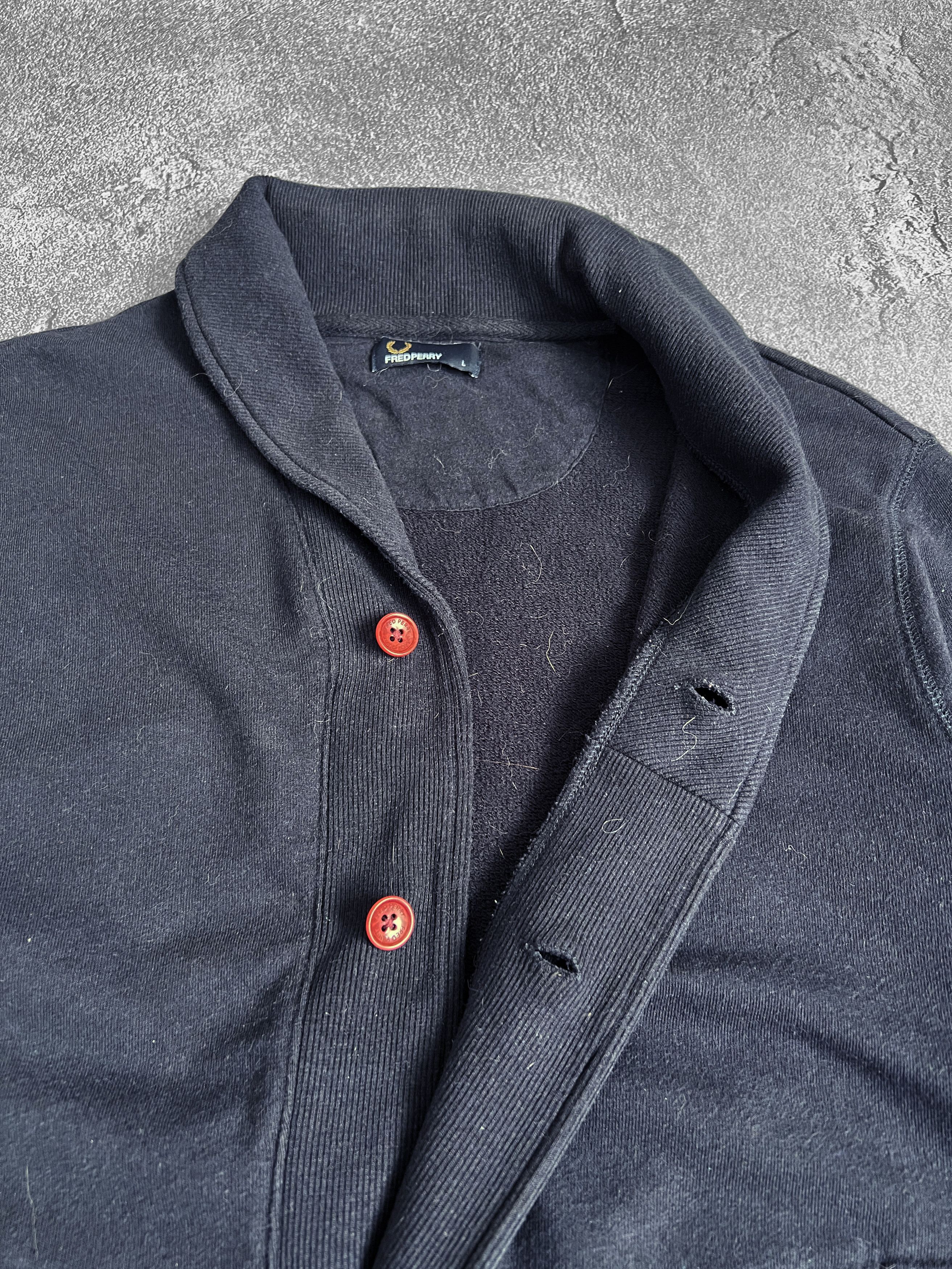 Fred Perry Fred Perry cardigan knit sweater 90s Size US L / EU 52-54 / 3 - 2 Thumbnail