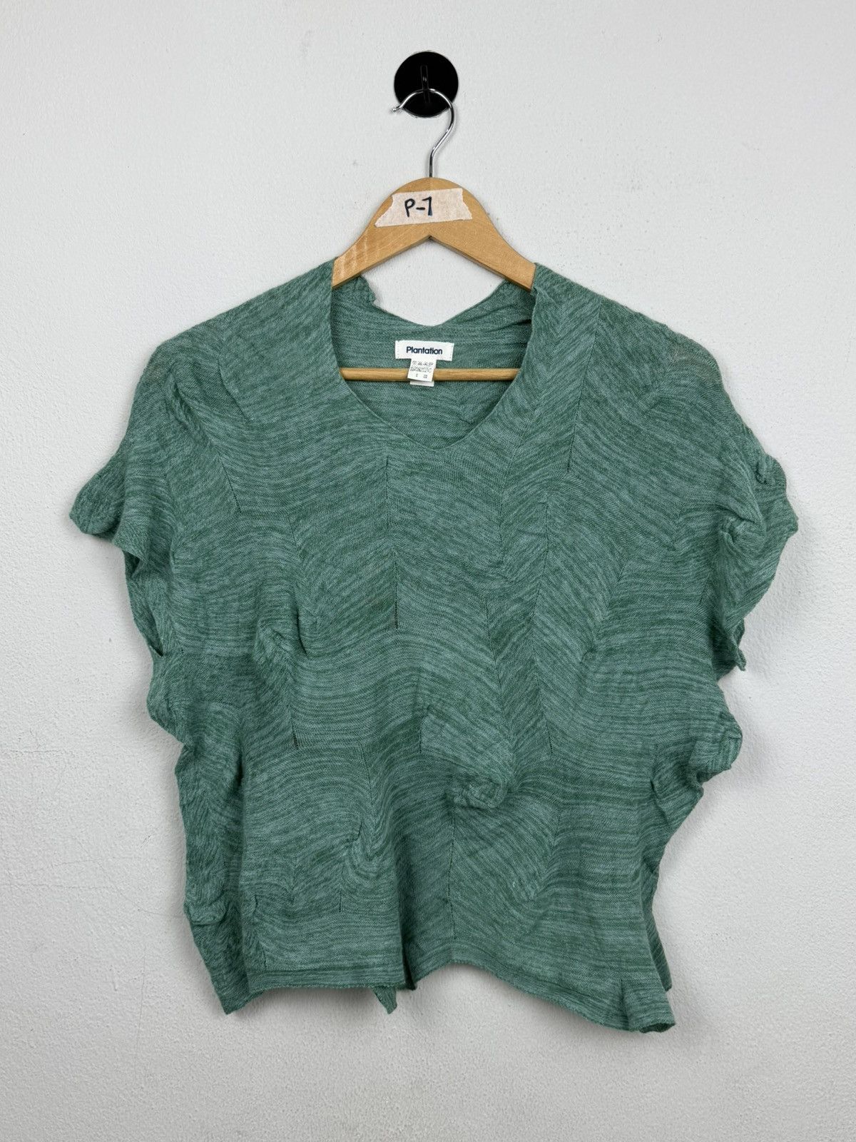 Issey Miyake Plantation Issey Miyake 3D Textured "Leaf" Knit Top Size M / US 6-8 / IT 42-44 - 9 Thumbnail