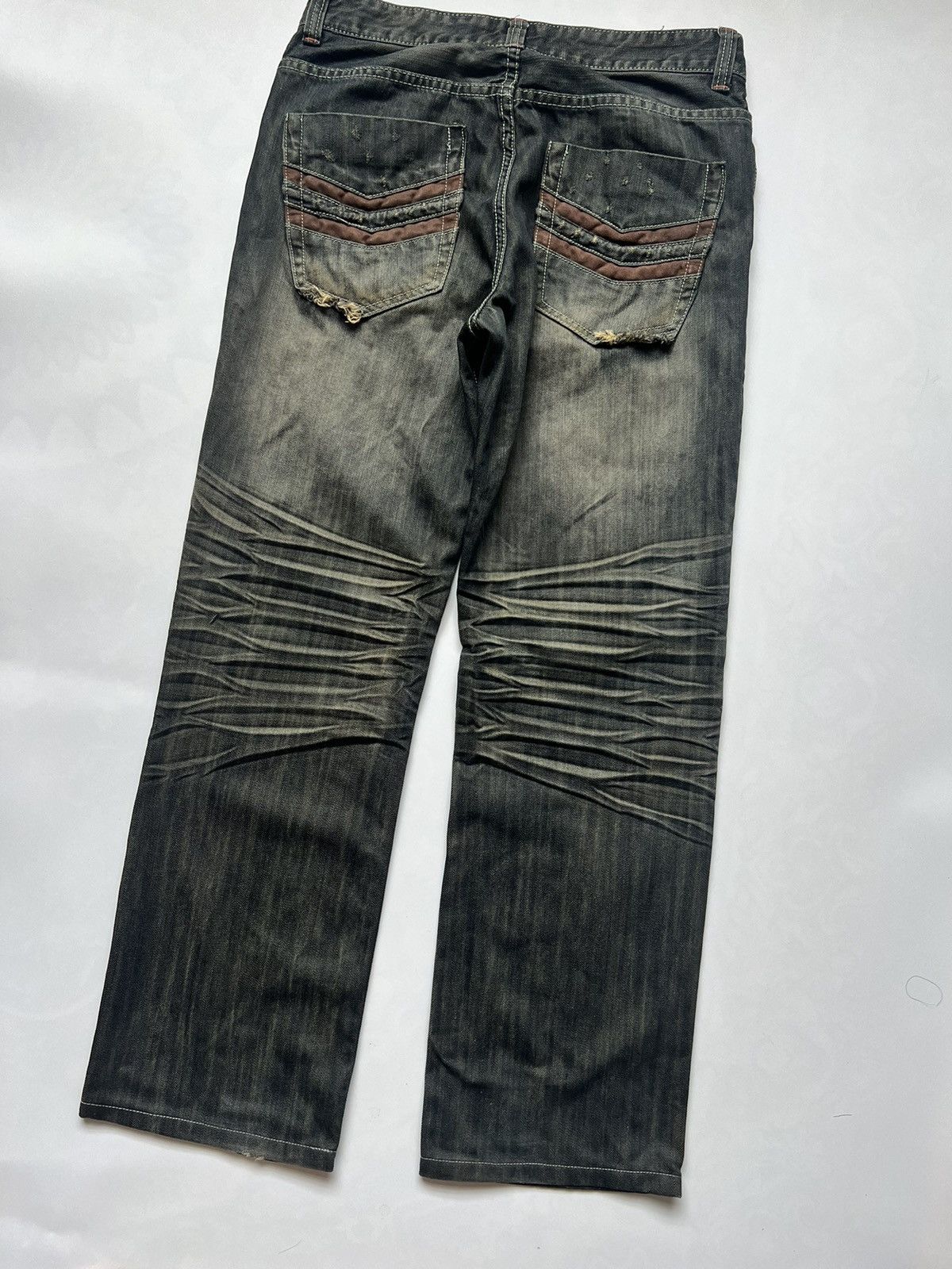 Japanese Brand Bedlamife Clan Mud Wash Japanese Bondage Denim Size US 32 / EU 48 - 4 Thumbnail