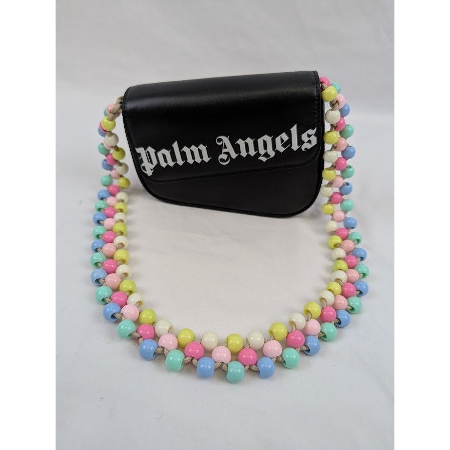 Palm Angels o1rshd1 Size: OS / Beads Strap Crash Bag in Black/White Size ONE SIZE - 10 Thumbnail