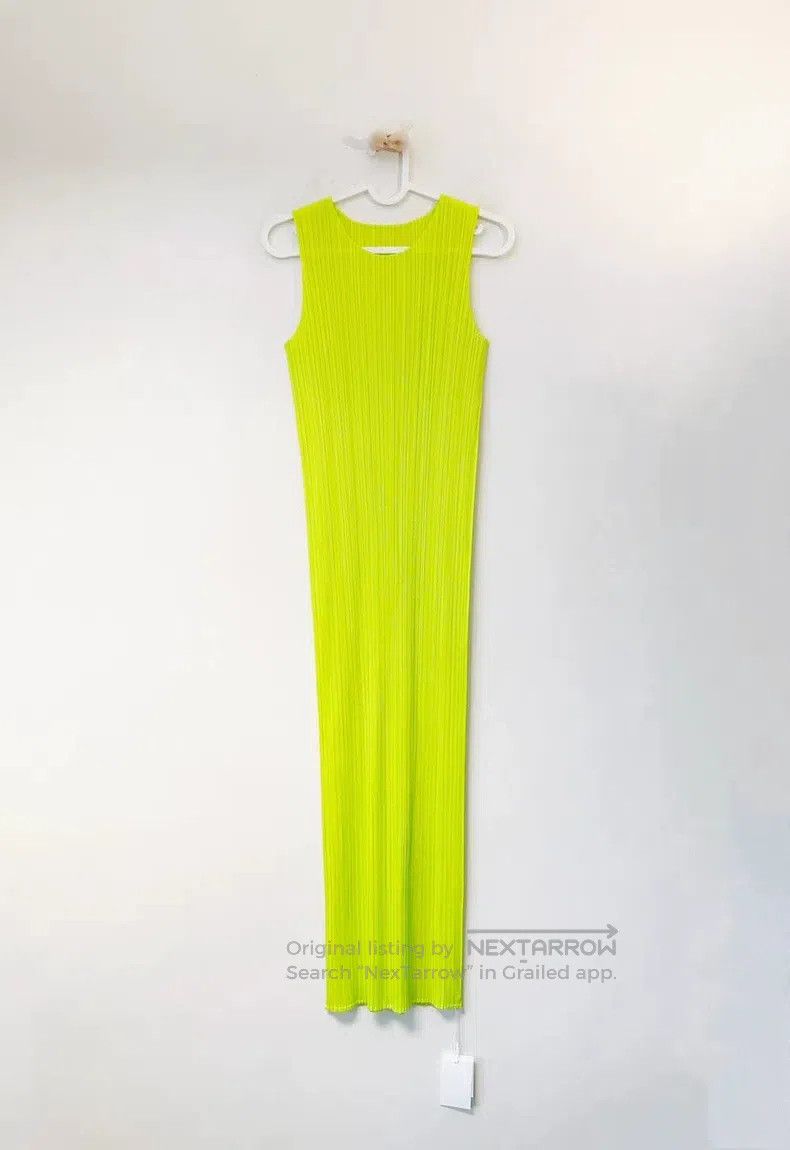 Issey Miyake Gradient Green Dress