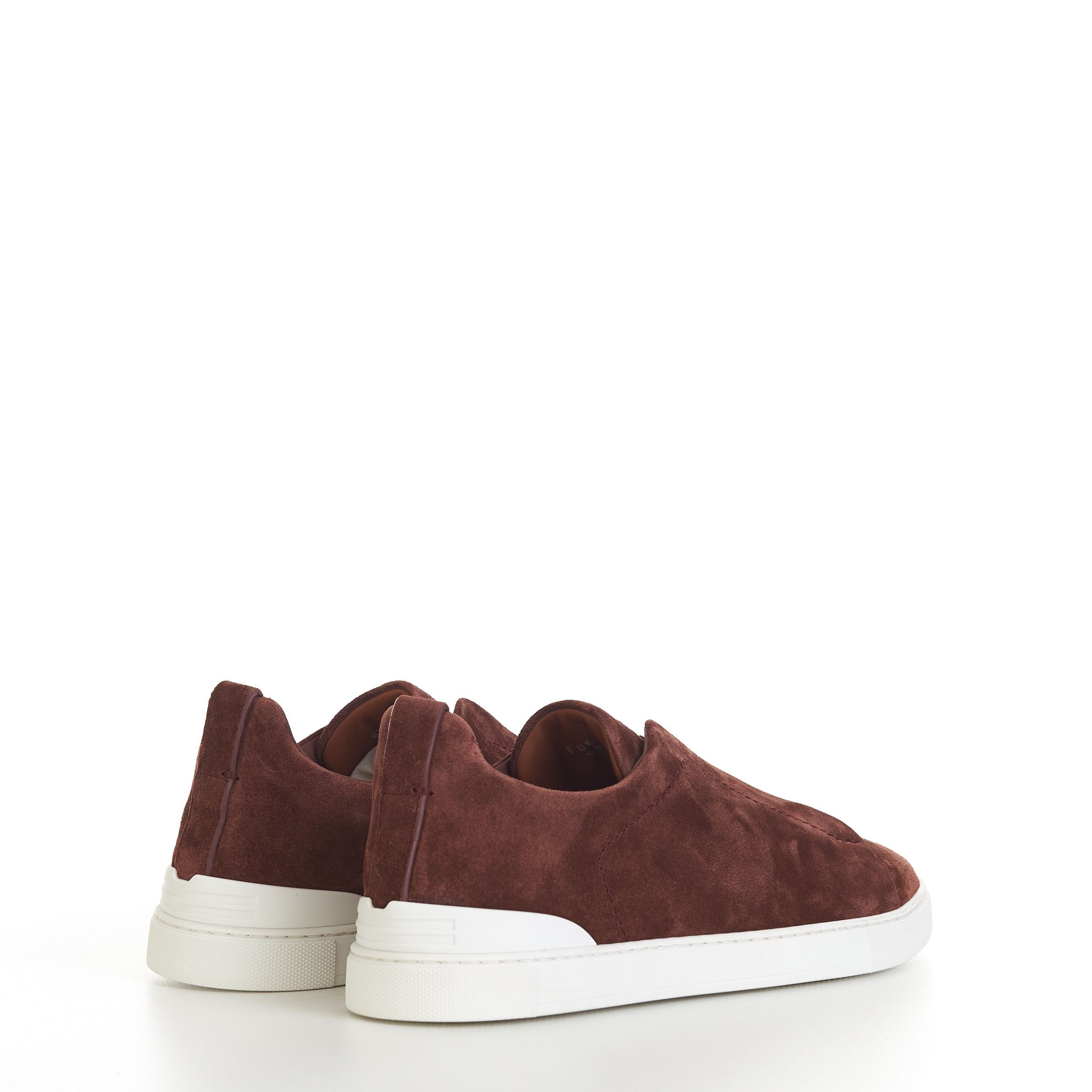 Ermenegildo Zegna Brown Suede Triple Stitch Sneakers Size US 9.5 / EU 42-43 - 7 Thumbnail