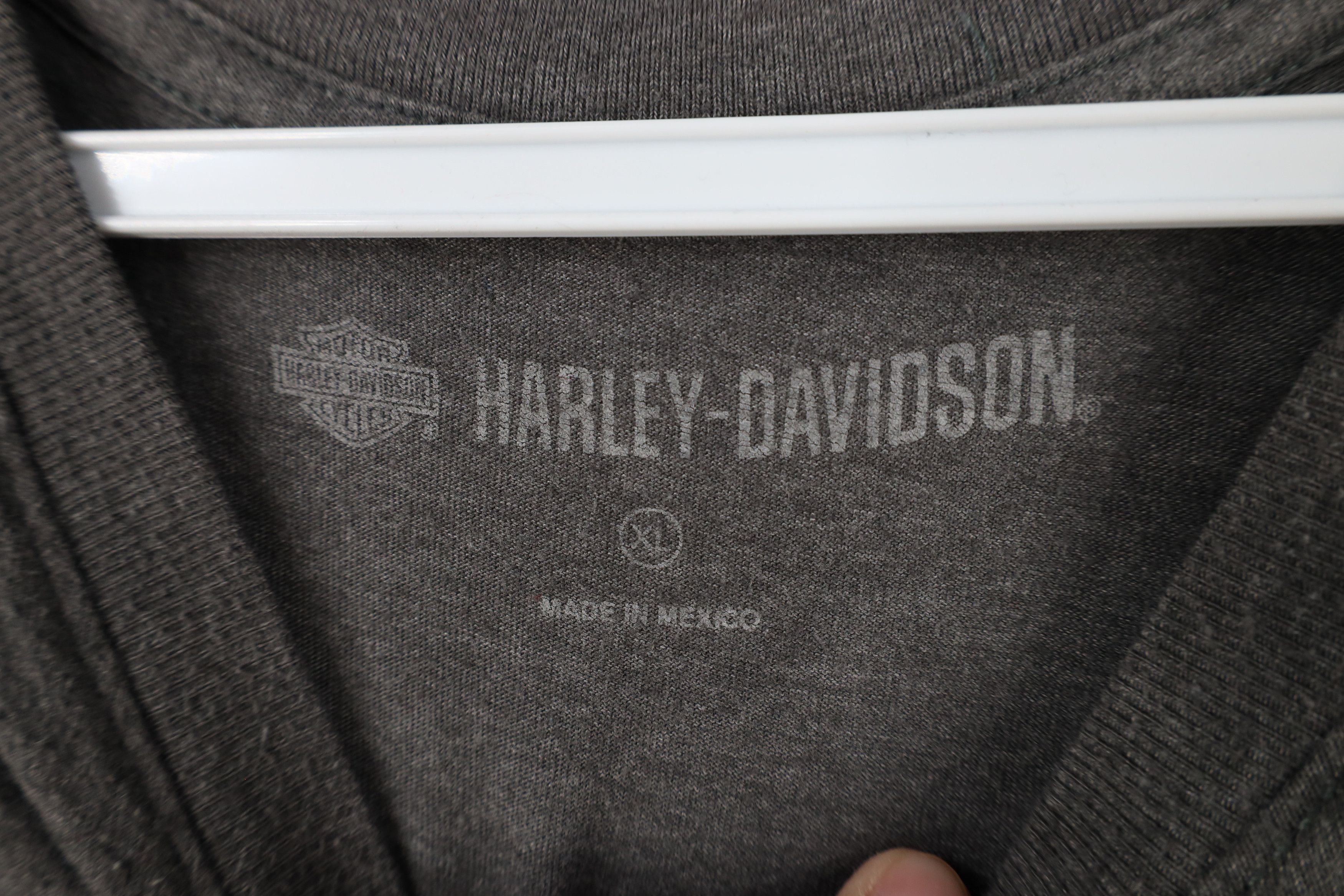 Harley Davidson × Vintage Vintage Harley Davidson Spell Out Block Letter T-Shirt Gray Size US XL / EU 56 / 4 - 7 Thumbnail