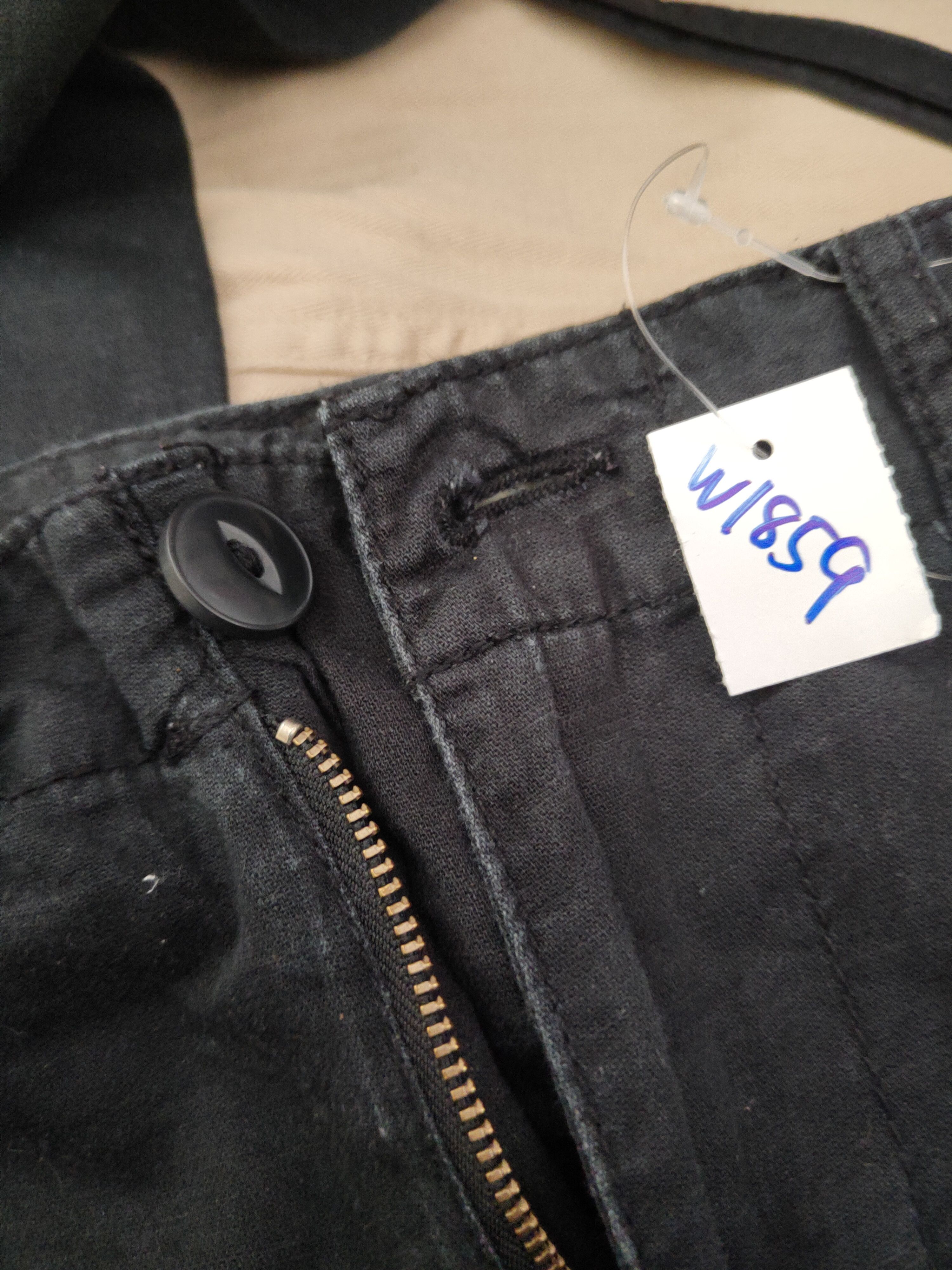 Japanese Brand Back Number Black Multipocket Tactical Cargo Pants #W1859 Size US 33 - 14 Thumbnail