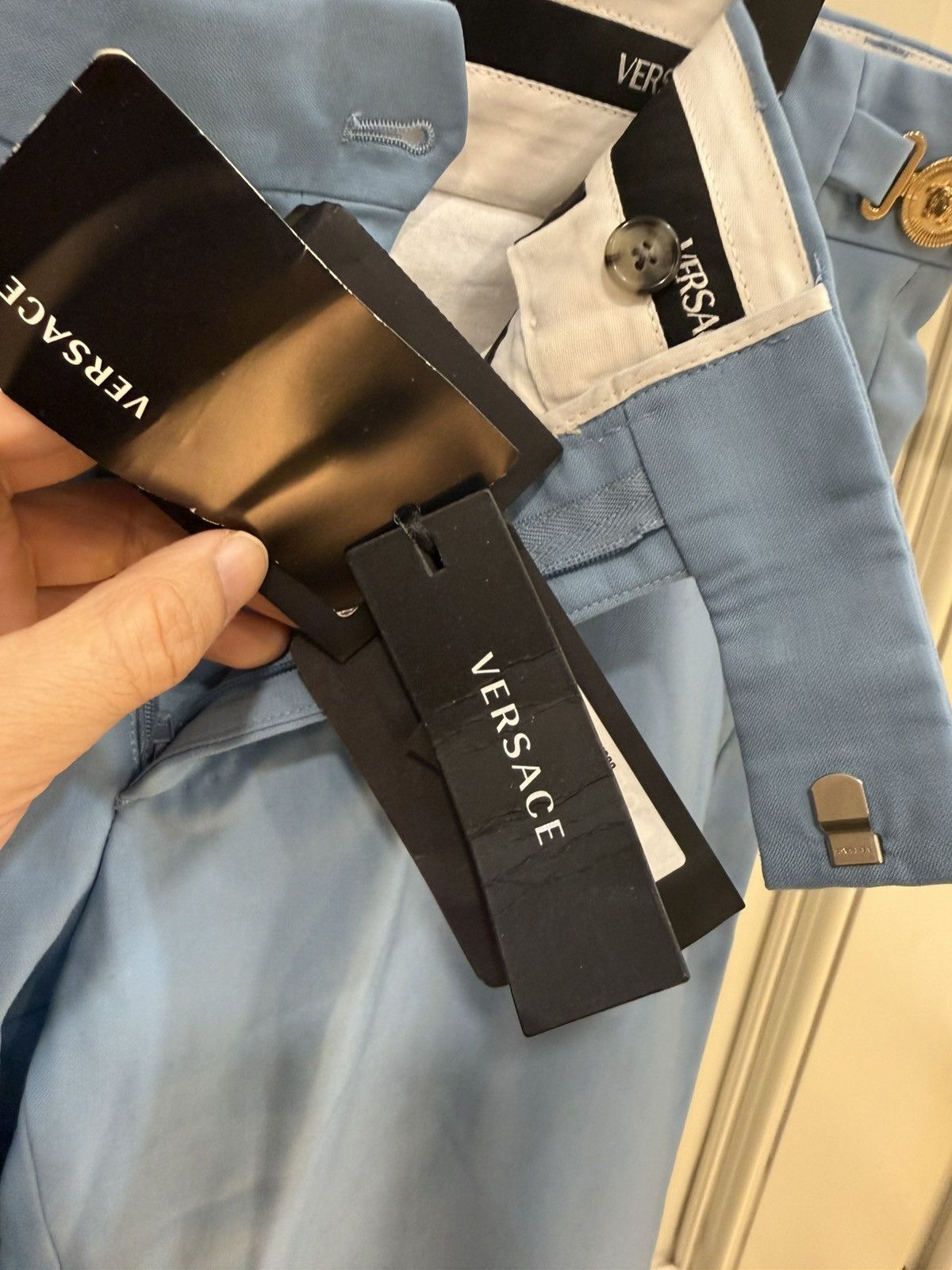 Versace light blue pants size 46 Size US 30 / EU 46 - 8 Thumbnail