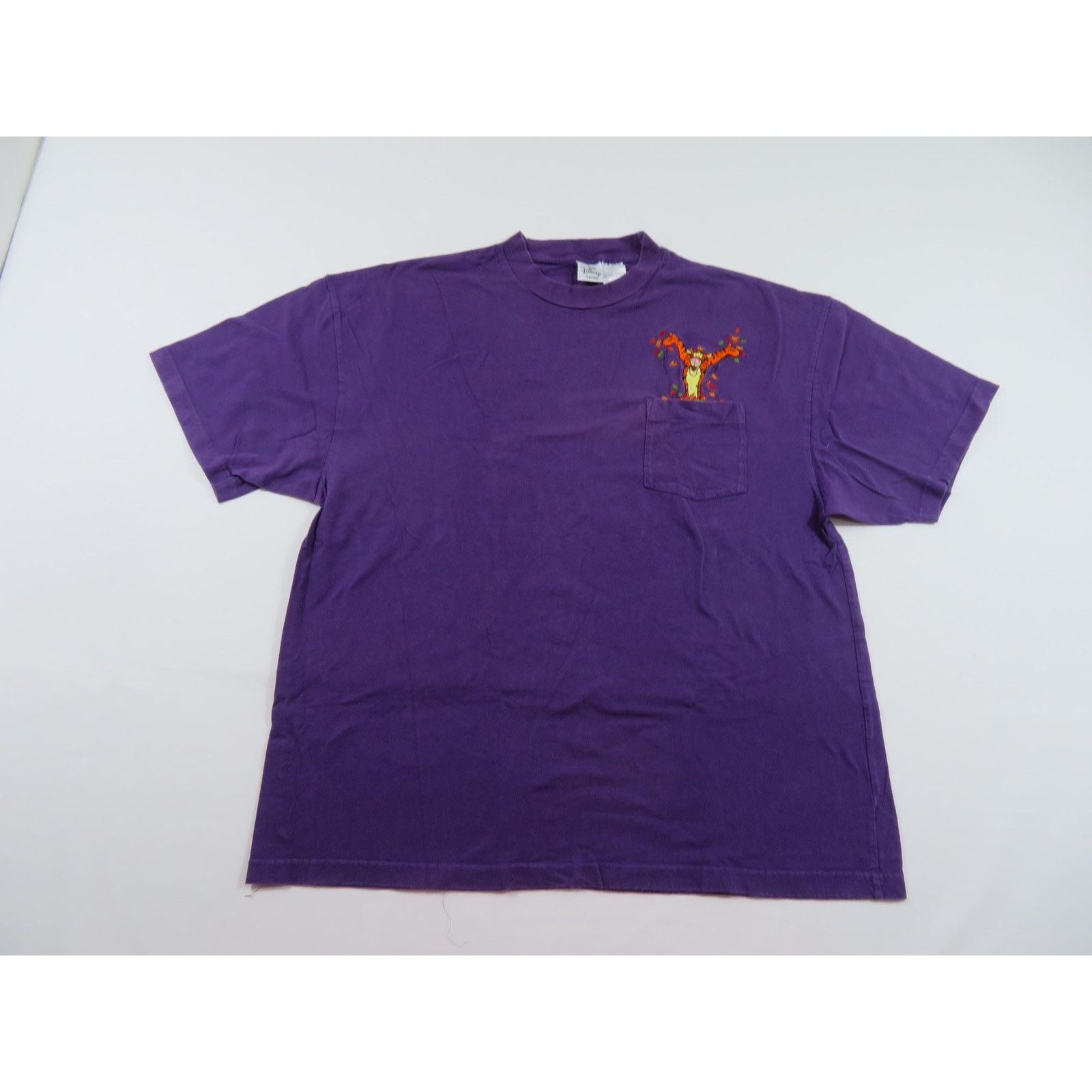 Other Tigger Fall Embroidered Pocket T-Shirt Purple Sz 2XL Y2K Size US XXL / EU 58 / 5 - 1 Thumbnail