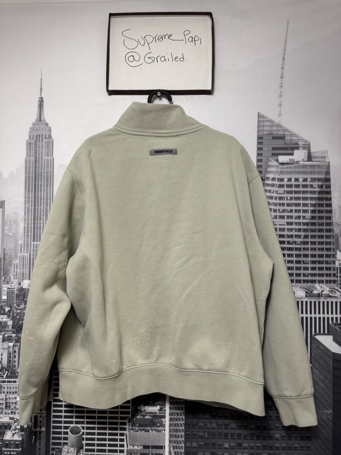 Fear of God Fear of God Essentials Half-Zip Sweater Alfalfa Sage SZ S🔥 Size US S / EU 44-46 / 1 - 10 Thumbnail
