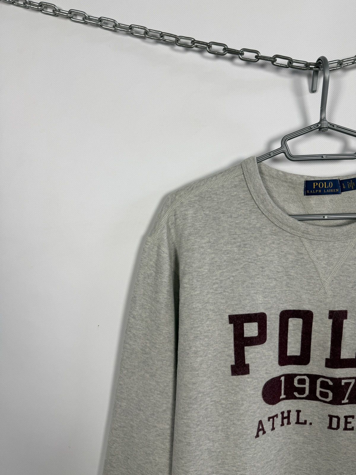 Polo Ralph Lauren Polo Ralph Lauren Crew Sweatshirt Big Logo Pullover Size L Size US L / EU 52-54 / 3 - 3 Thumbnail