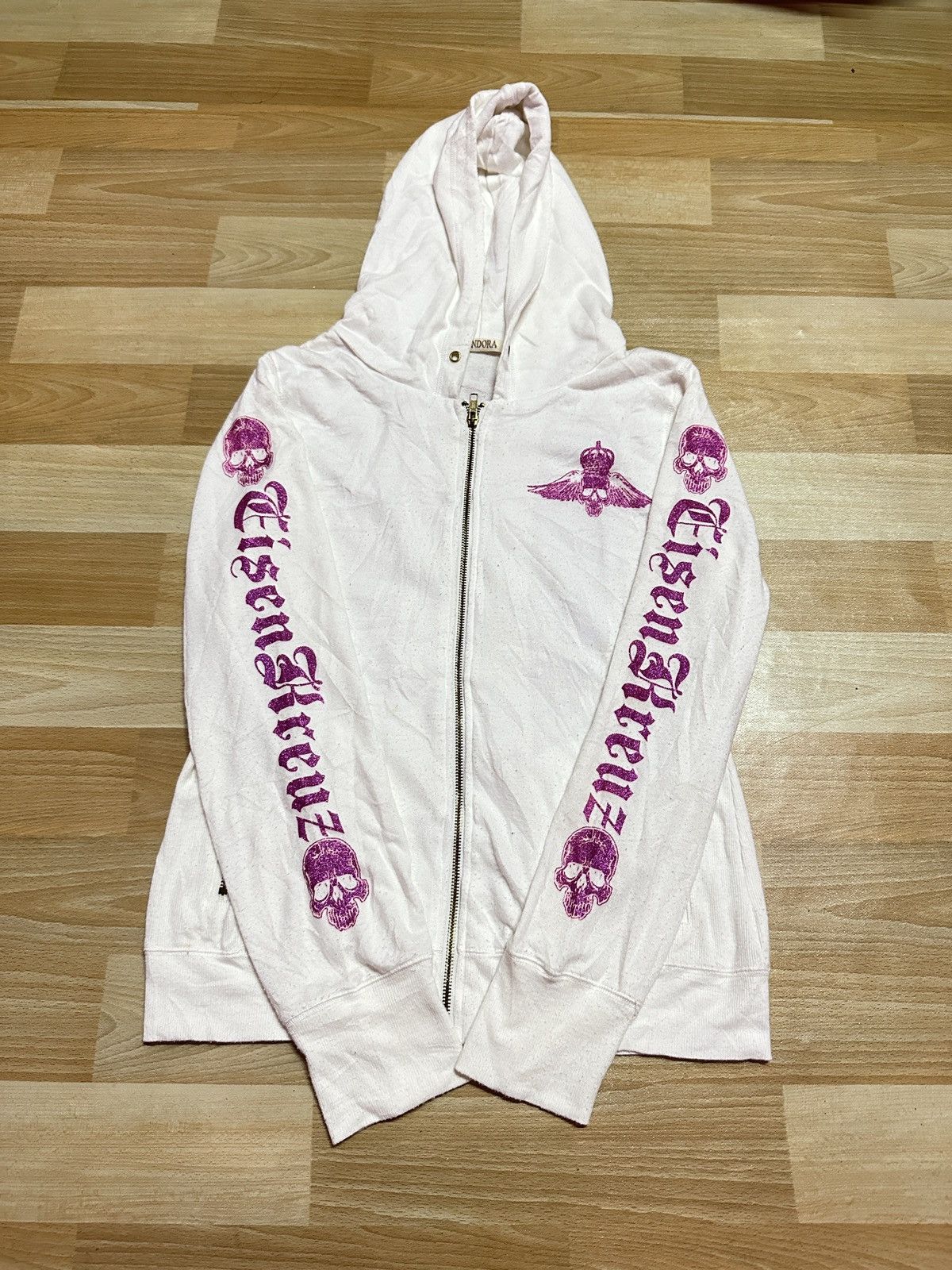 Japanese Brand × Vintage Rare🔥 Crazy Pendora Skulls Hoodie Size S / US 4 / IT 40 - 3 Thumbnail