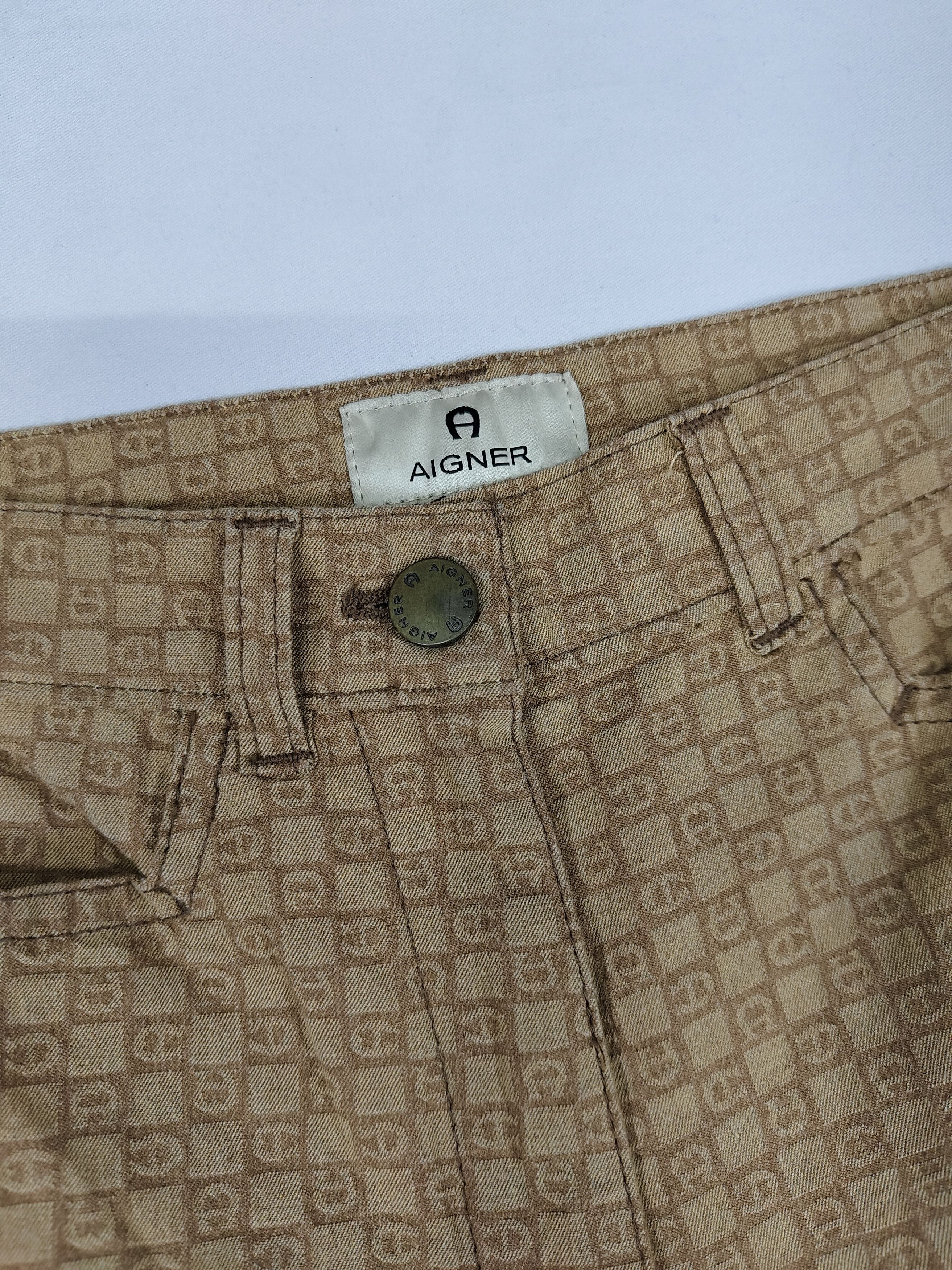 Aigner 00s Aigner- Signature Monogram Italian Archive Pants Size 30" / US 8 / IT 44 - 7 Thumbnail