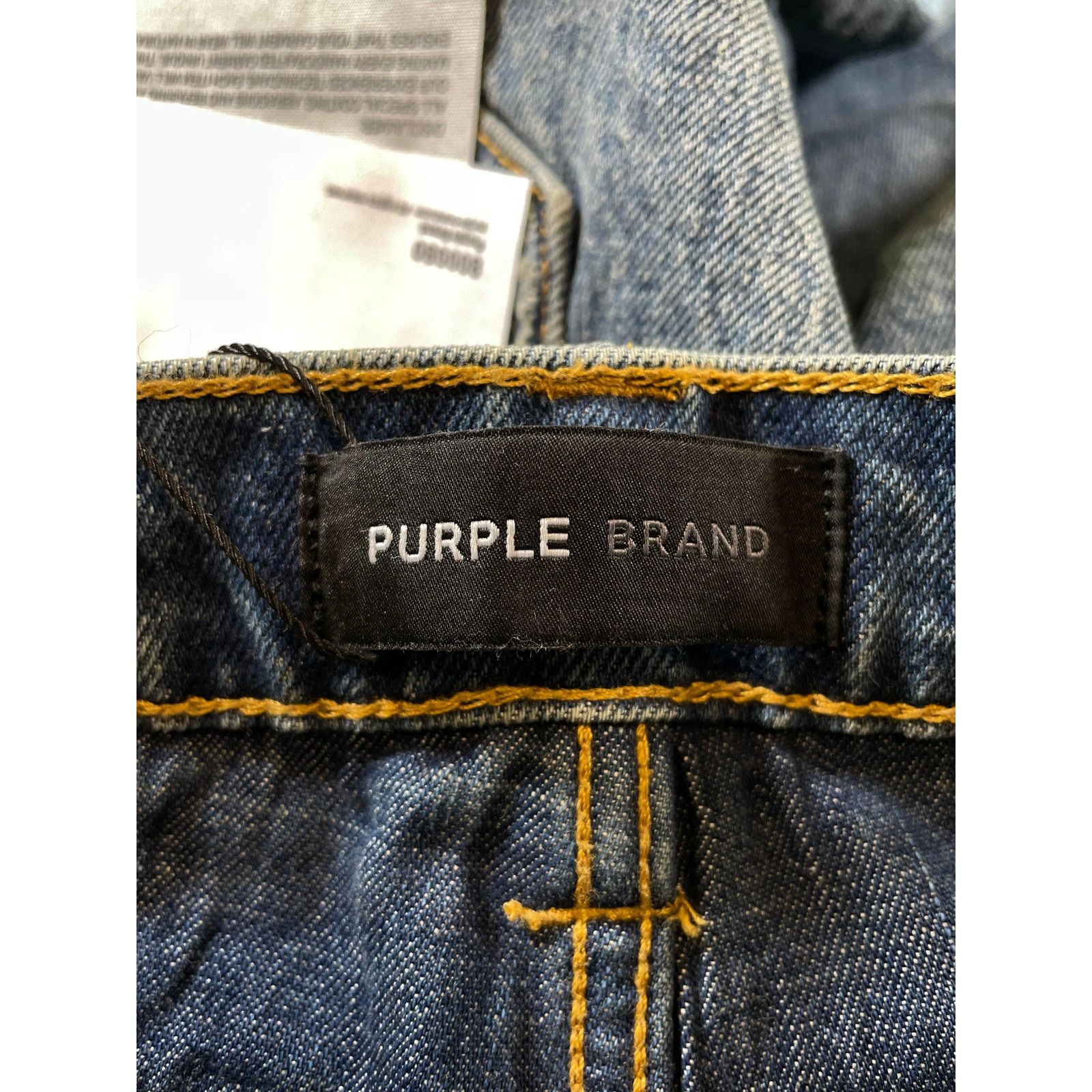 Purple Brand Purple Brand Dark Wash Knee Ripped Jeans Size US 30 / EU 46 - 6 Thumbnail