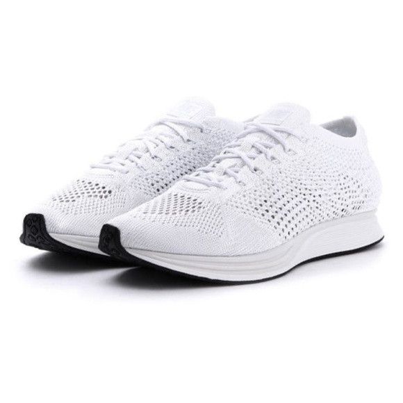 Nike Nike Flyknit Racer 'Goddess' in Triple White size 11.5 Size US 11.5 / EU 44-45 - 1 Thumbnail