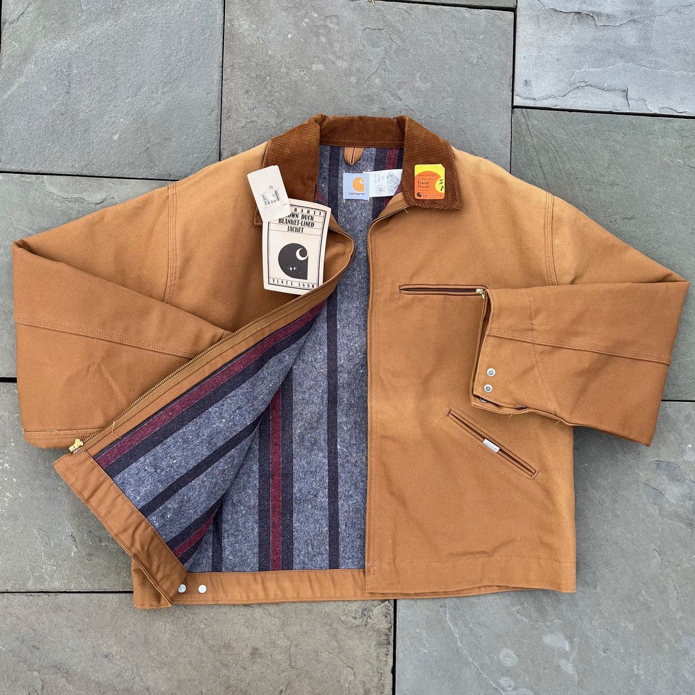 image of VTG NWT Carhartt Detroit Jacket, Deadstock, 6Blj 50 in Brown, Men's (Size 2XL)