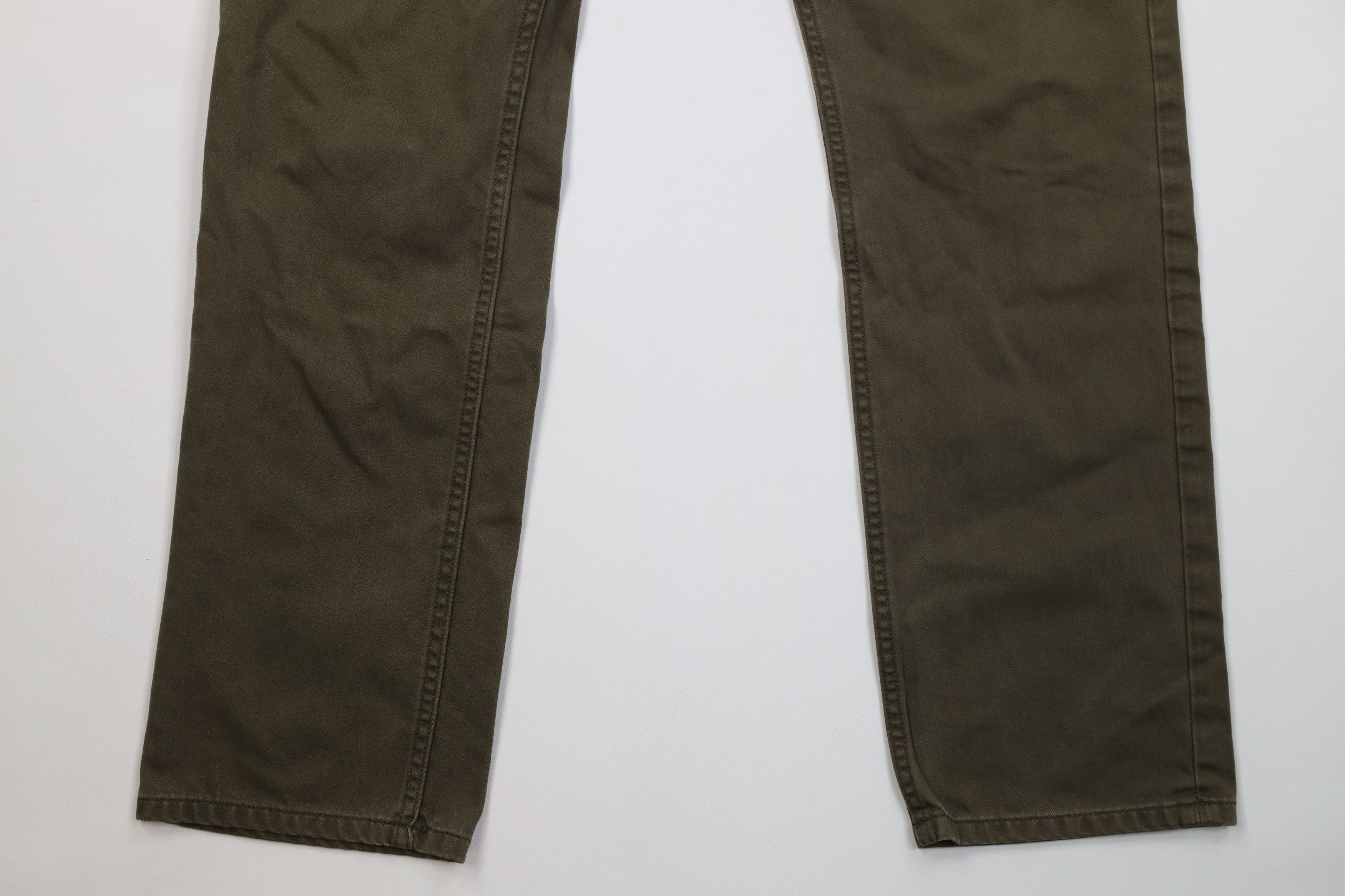 Express Express Fit Faded Rocco Skinny Leg Denim Jeans Green Cotton Size US 36 / EU 52 - 4 Thumbnail