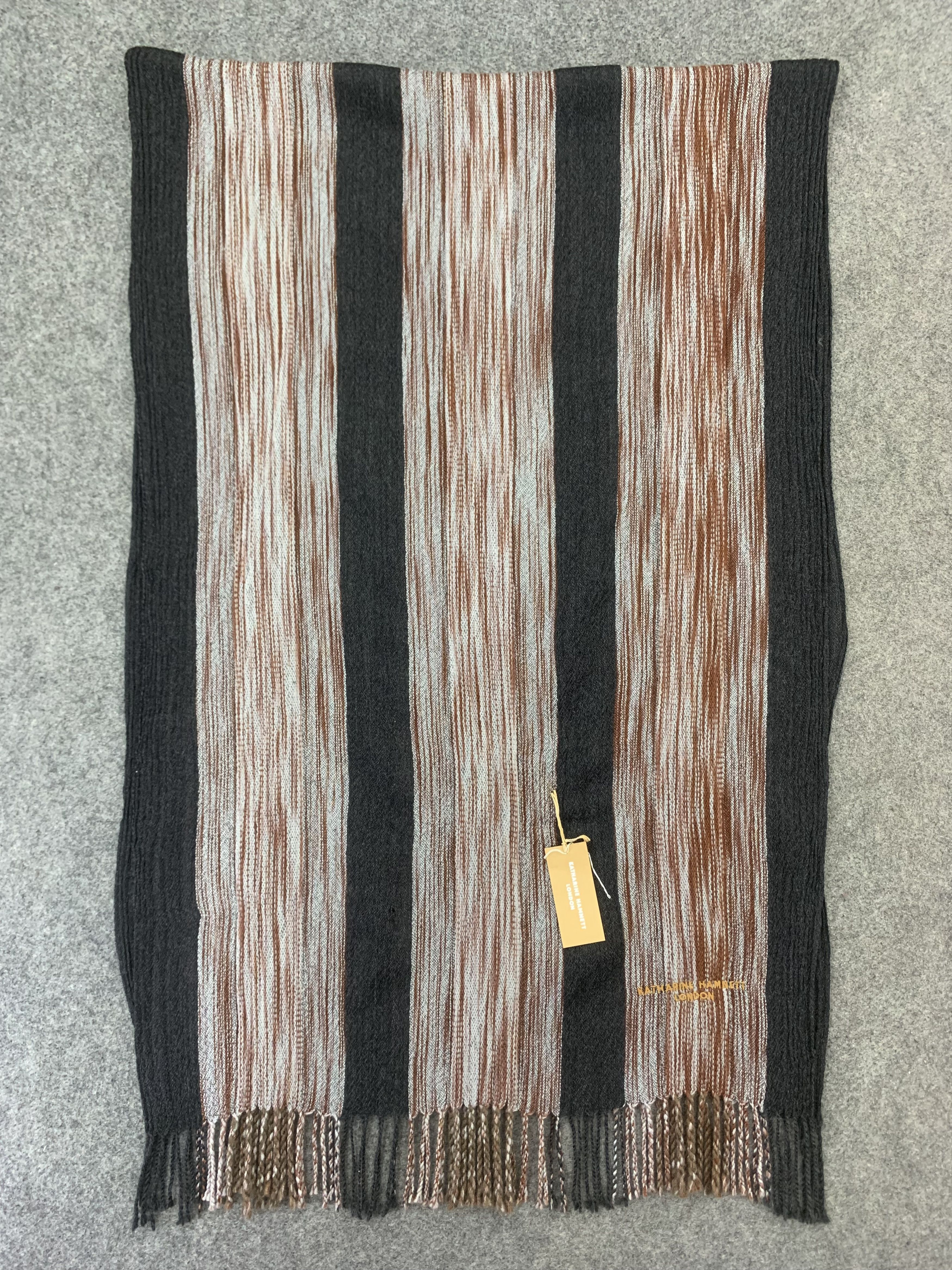 Katharine Hamnett London Katharine Hamnett London Scarf Wool Muffler Neck Wrap BL2088 Size ONE SIZE - 2 Thumbnail