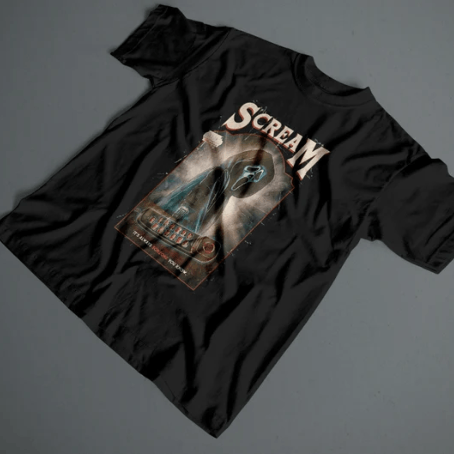 Vintage Scream Horror Tee, Halloween Shirt, Ghostface Shirt Size US L / EU 52-54 / 3 - 2 Thumbnail