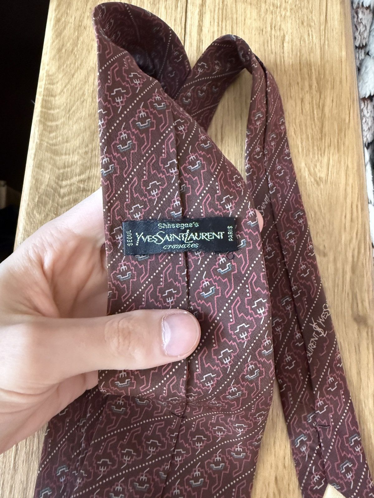 Yves Saint Laurent Vintage Ysl Yves Saint Laurent Tie Size ONE SIZE - 5 Thumbnail