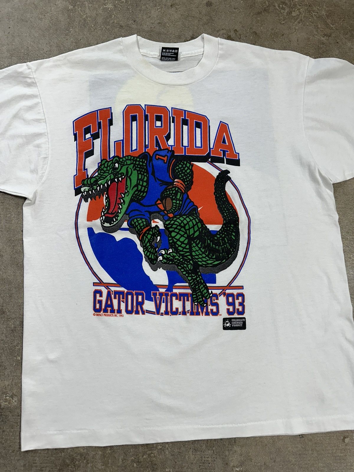 Fruit Of The Loom Vintage 90s FOTL Florida Gators Victims 93 Collegiate Shirt Size US XL / EU 56 / 4 - 3 Thumbnail