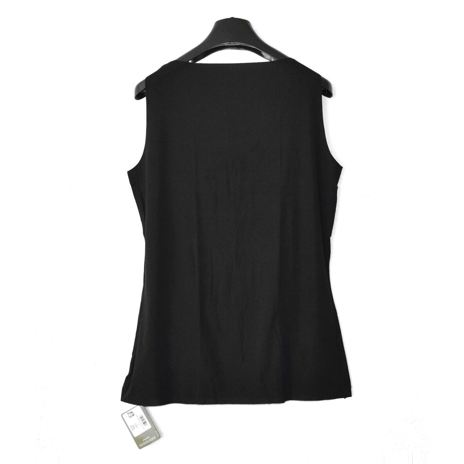 B0 NWT WOLFORD Aurora Black Sleeveless Pure Top Size L $125