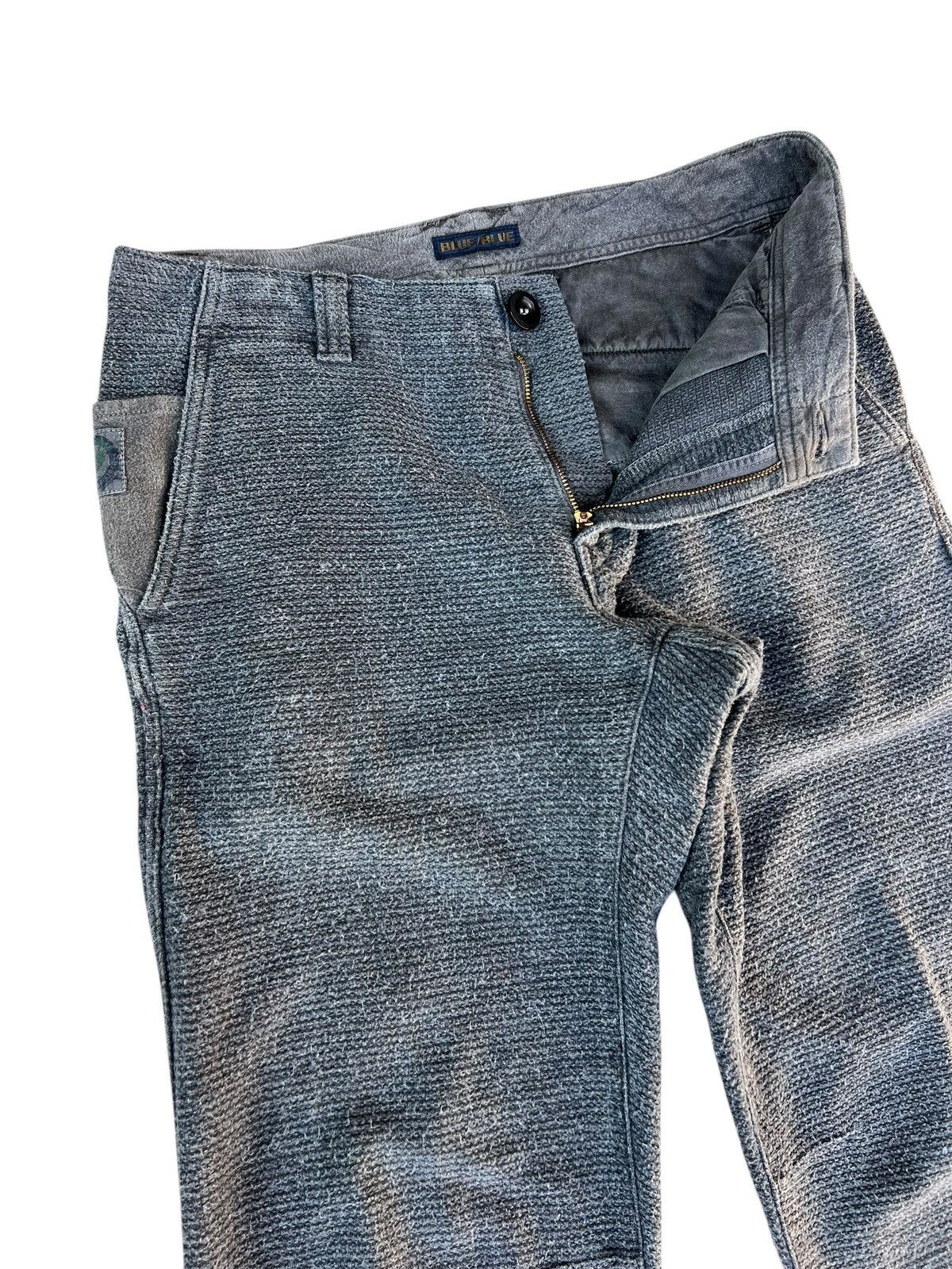 Blue Blue Japan Blue Blue Japan Mother Nature Recycle Fiber Stripes Pant Size US 31 - 8 Thumbnail