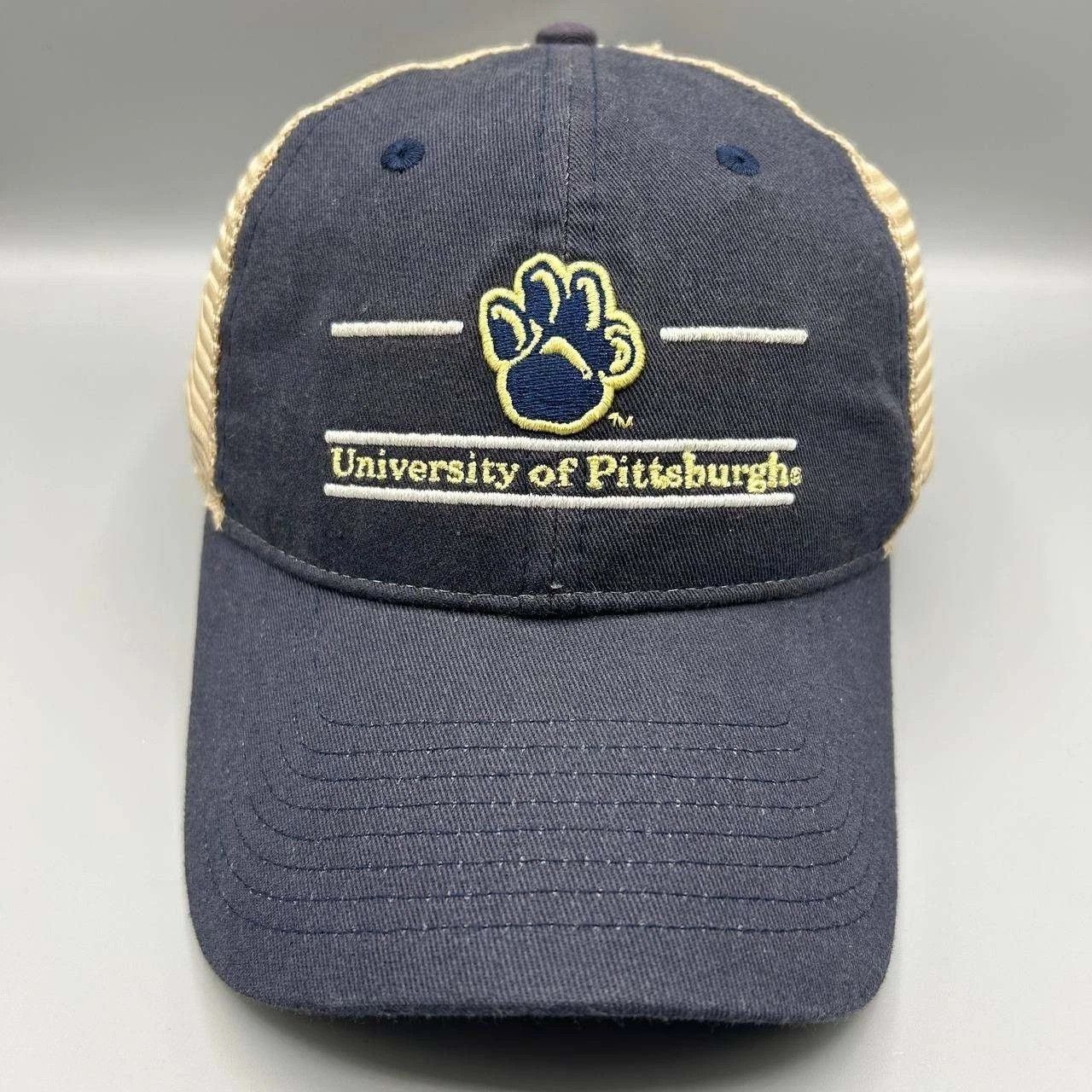 The Game Vintage University of Pittsburgh Trucker Hat Men Snap Back Size ONE SIZE - 1 Thumbnail