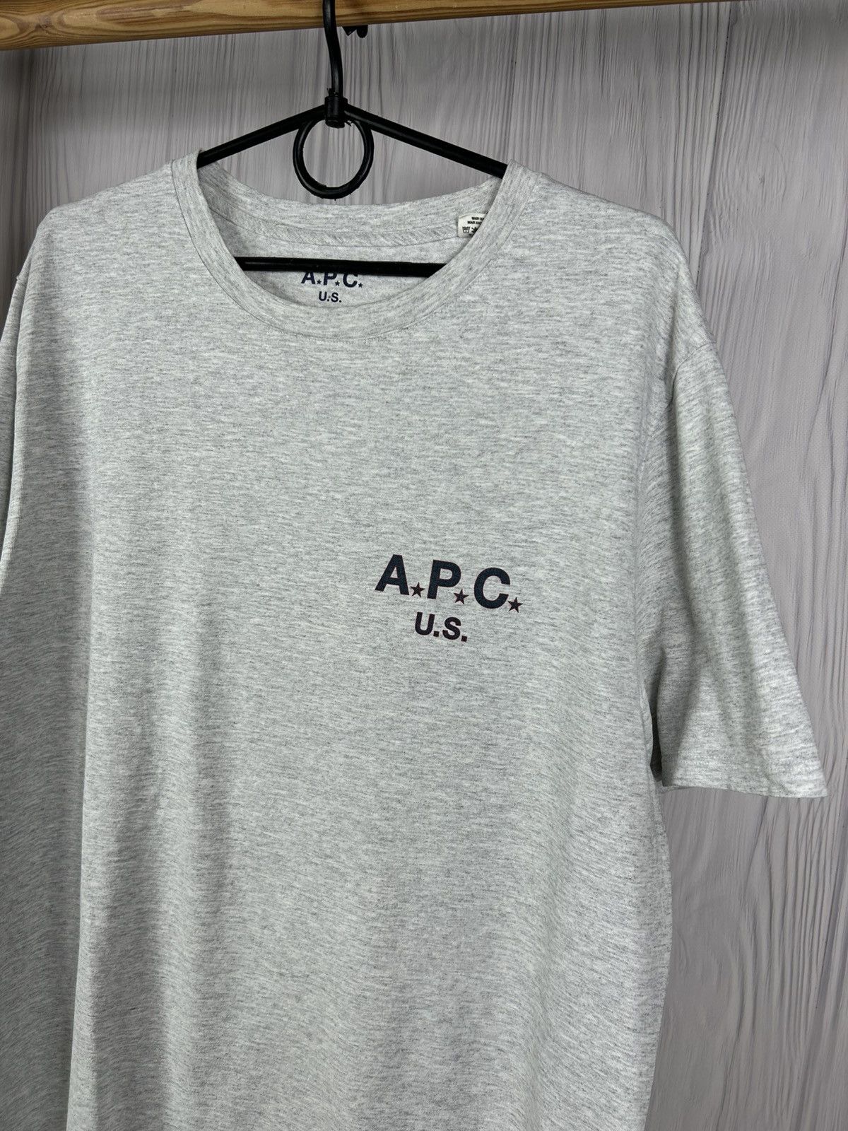 A.P.C. A.P.C. U.S. Gray T-Shirt Size L Size US L / EU 52-54 / 3 - 3 Thumbnail