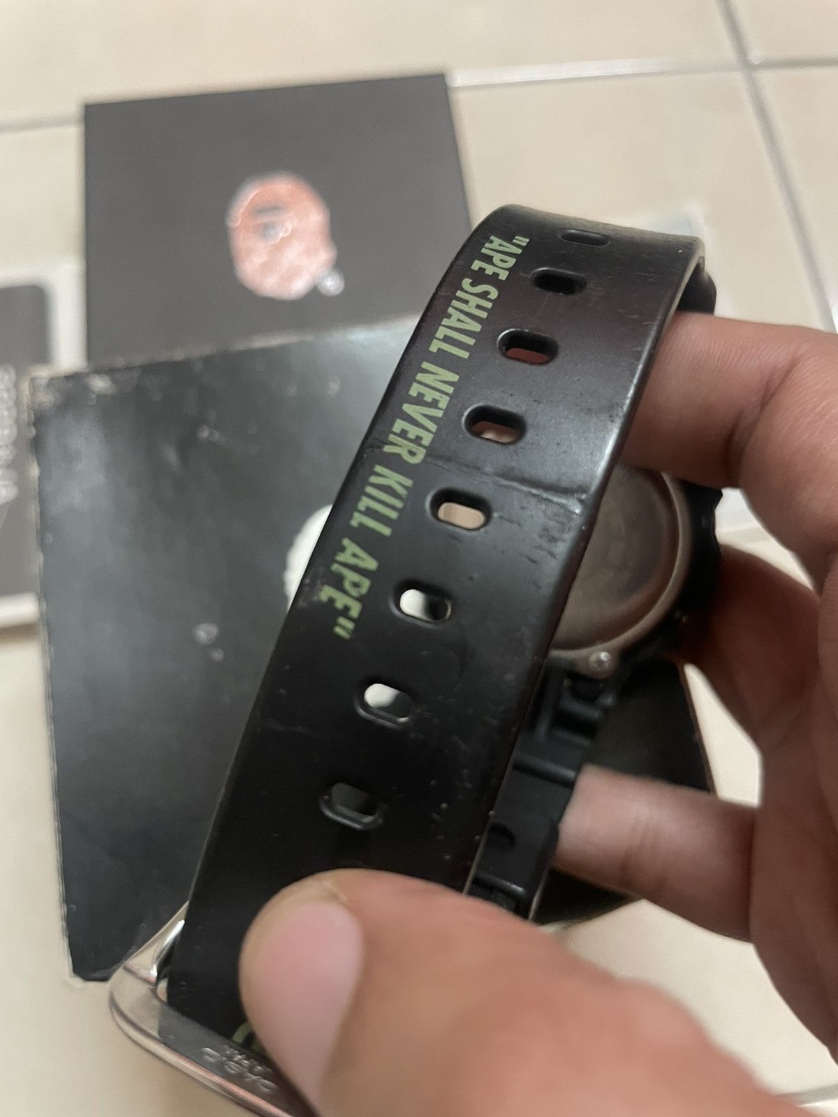 Bape Vintage Bape x G Shock Limited Edition Green Camo Watches Size ONE SIZE - 6 Thumbnail