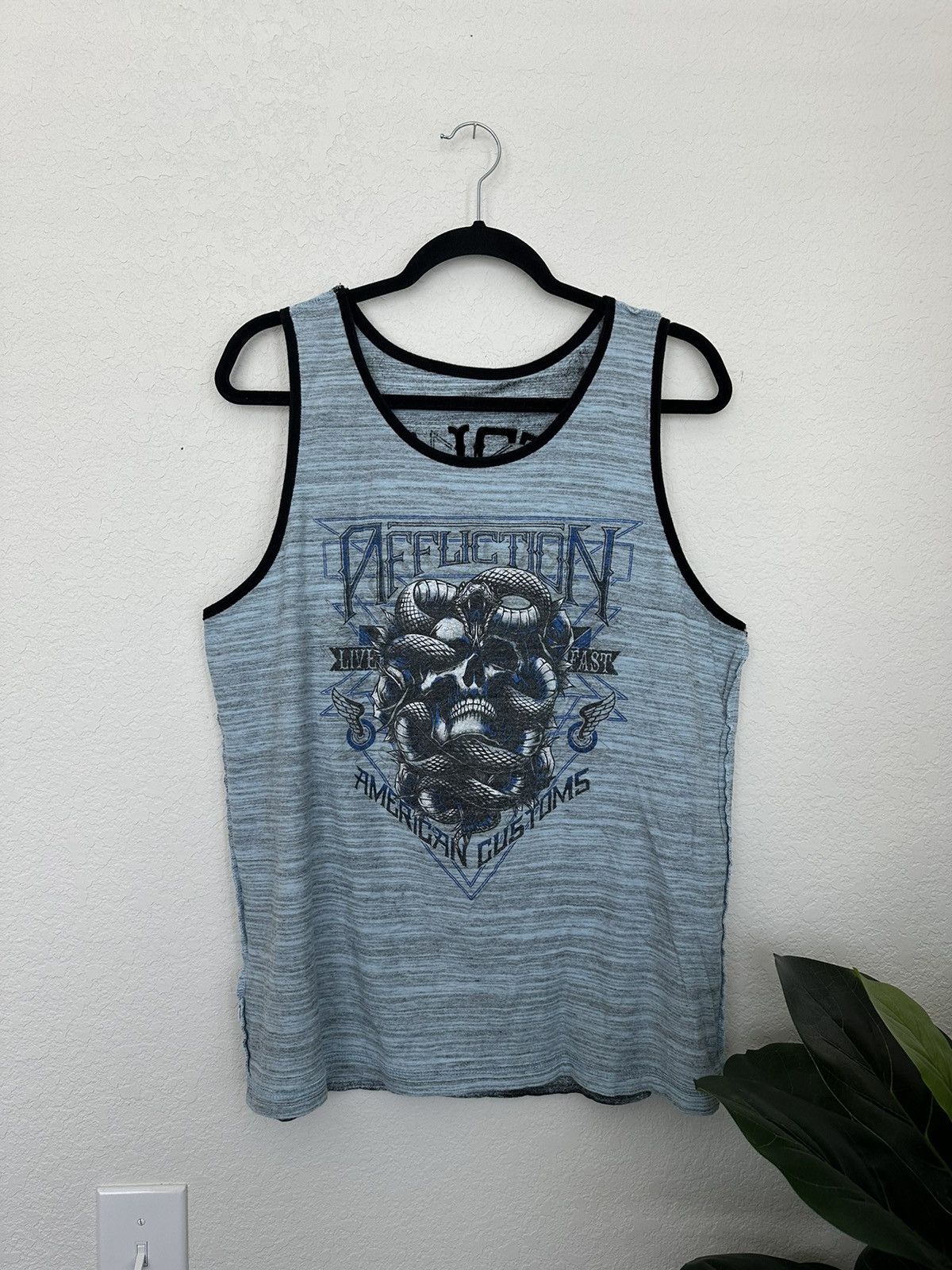 Affliction × Japanese Brand Crazy Affliction Y2K tank top Size Large Grunge Size US L / EU 52-54 / 3 - 5 Thumbnail