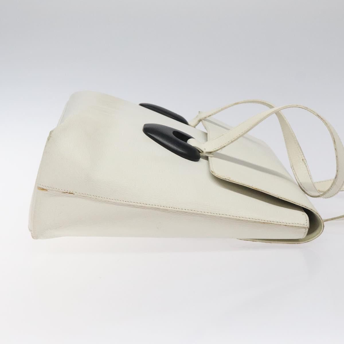 Gucci GUCCI Tote Bag Leather White Silver Size ONE SIZE - 4 Thumbnail