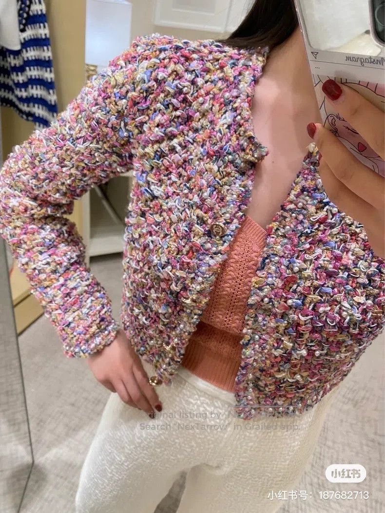 Chanel Chanel Preview series colourful pearl woven jacket Size XXS / US 00 / IT 34 - 8 Thumbnail