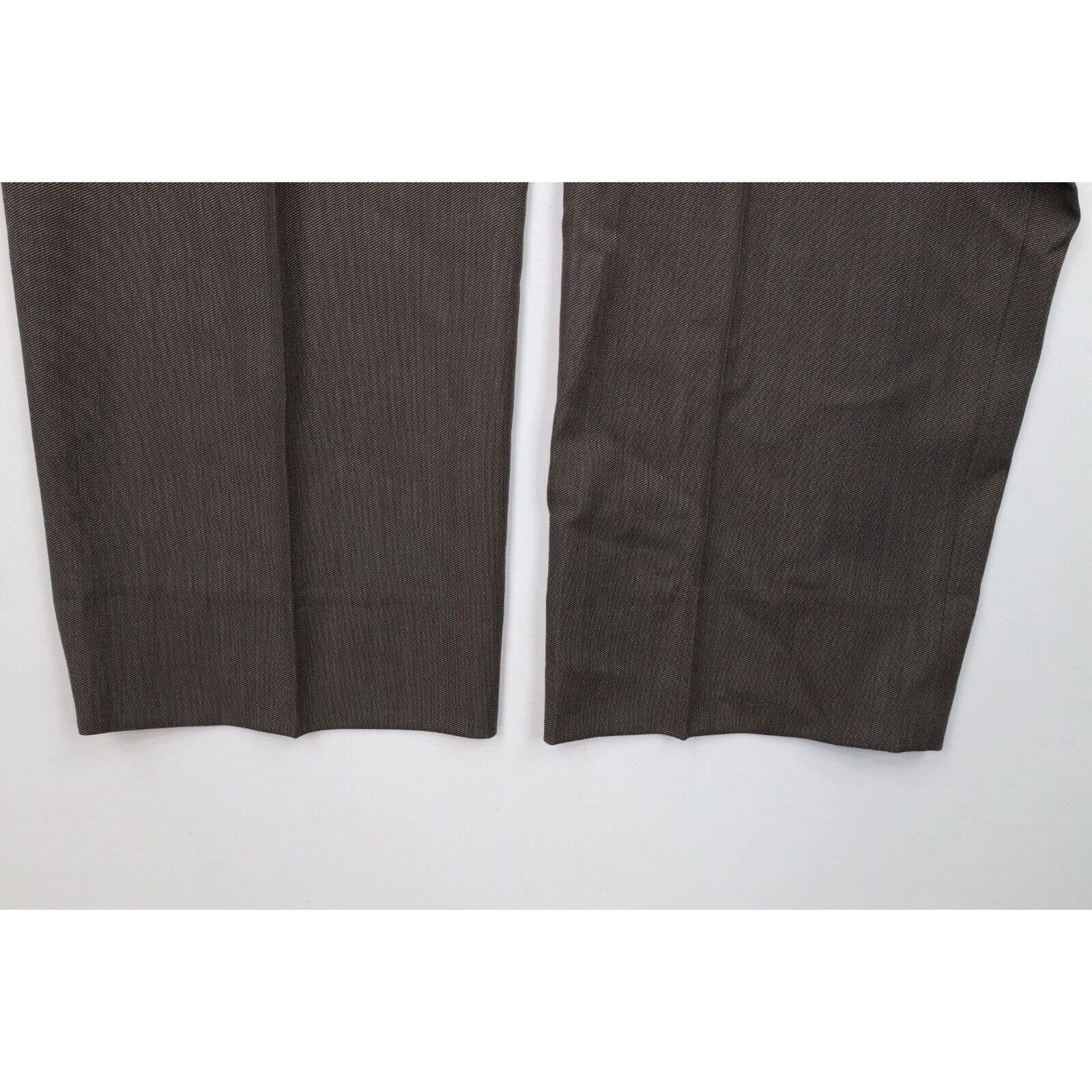 Calvin Klein Calvin Klein Wool 2 Piece Wedding Suit Brown Size 44R - 22 Thumbnail