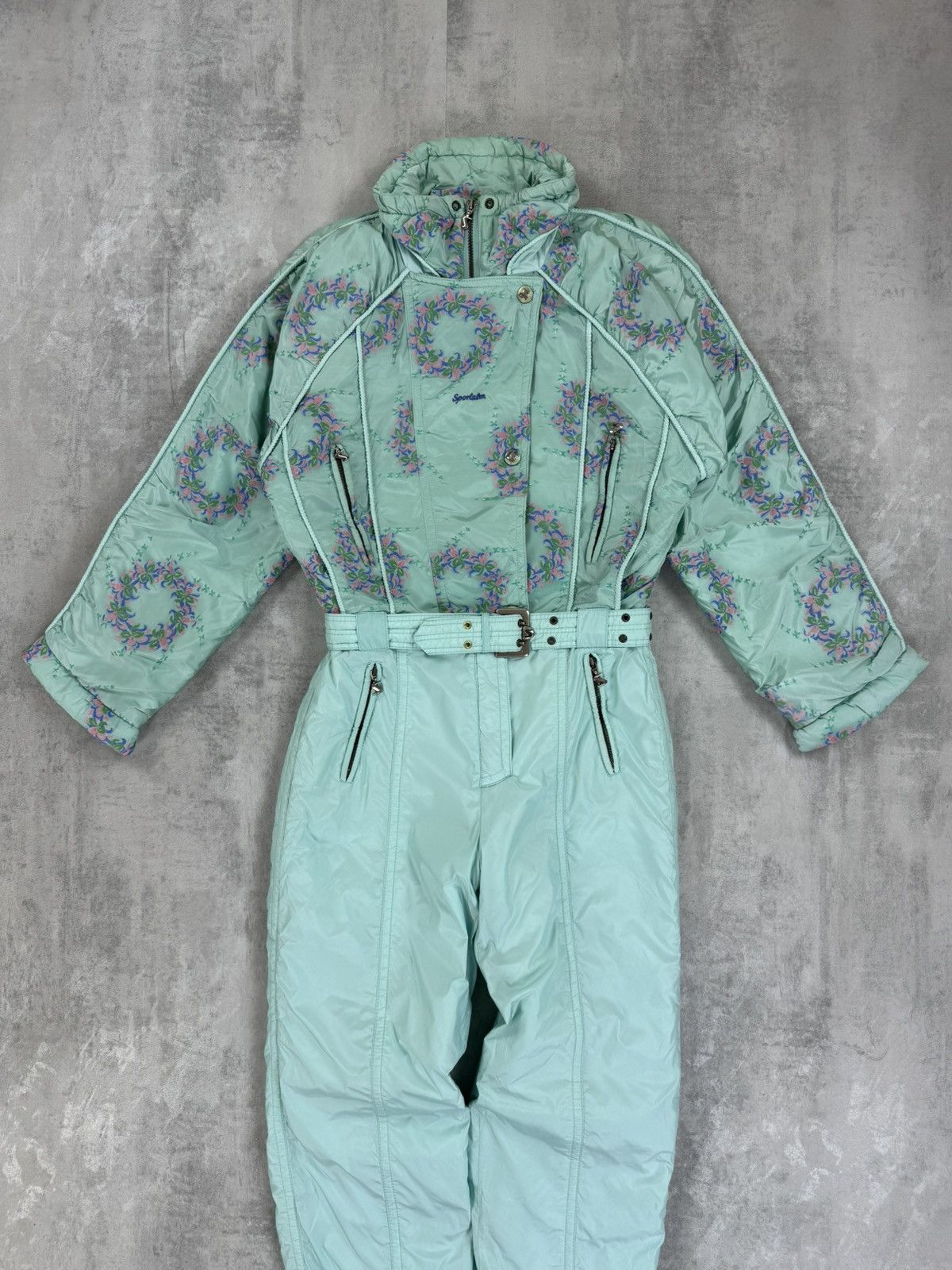 Sportalm Kitzbuhel Vintage Sportalm Ski Suit Full Snow Suit Skiing Jumpsuit 90s Size 27" / US 4 / IT 40 - 2 Thumbnail