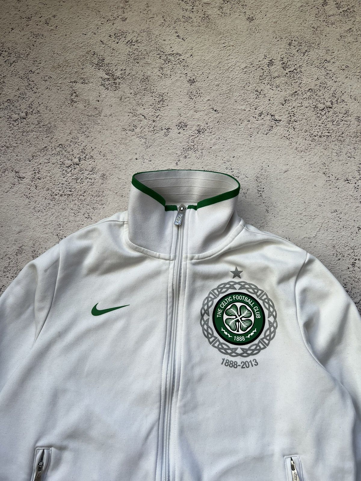 Nike × Vintage 00s Vintage Nike Boston Celtic Track Top Soccer Jacket Y2K Size US S / EU 44-46 / 1 - 1 Thumbnail