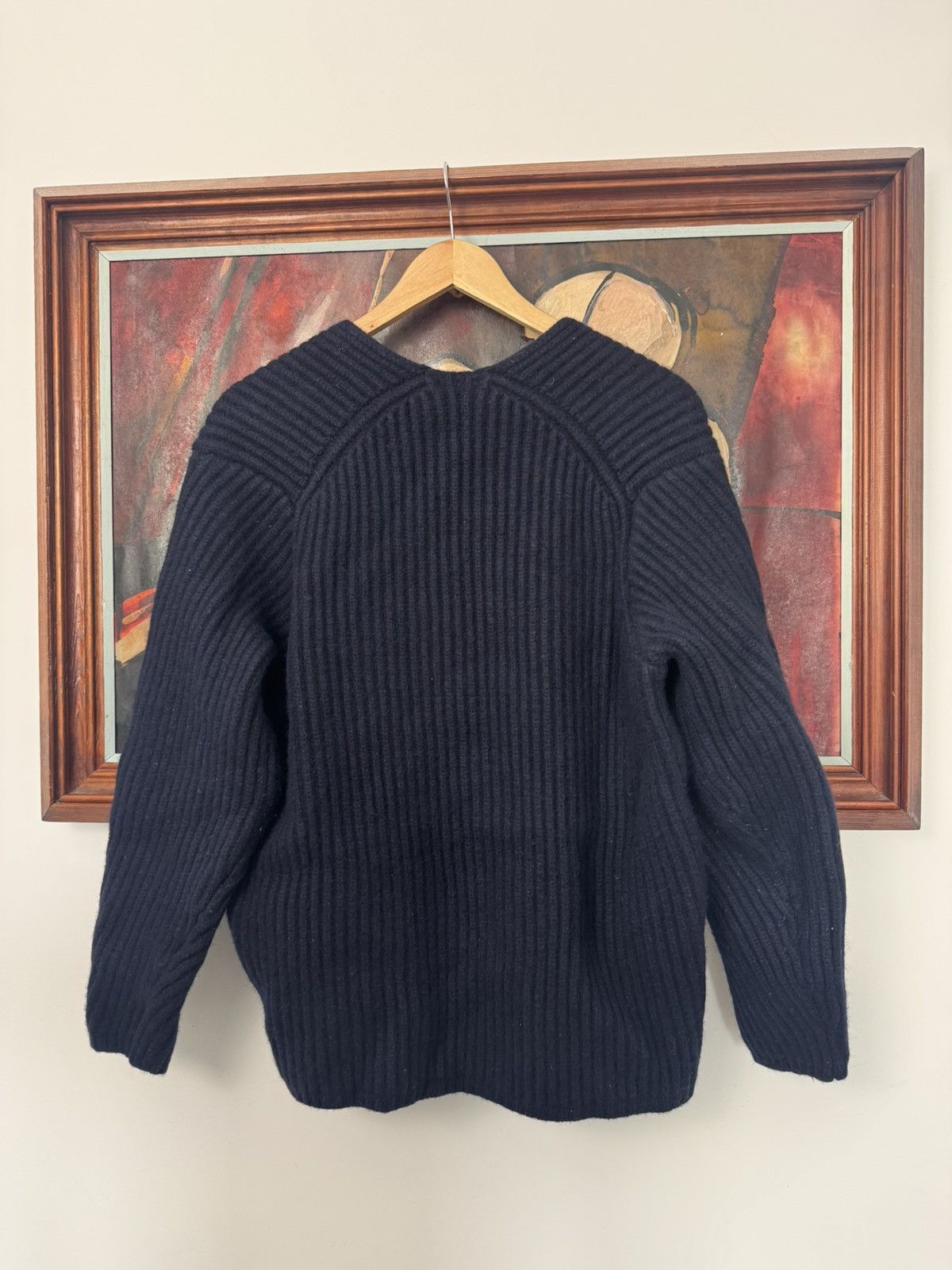Acne Studios Acne Studios Wool Sweater Navy Blue Luxury Casual Knit Rare Size US S / EU 44-46 / 1 - 3 Thumbnail