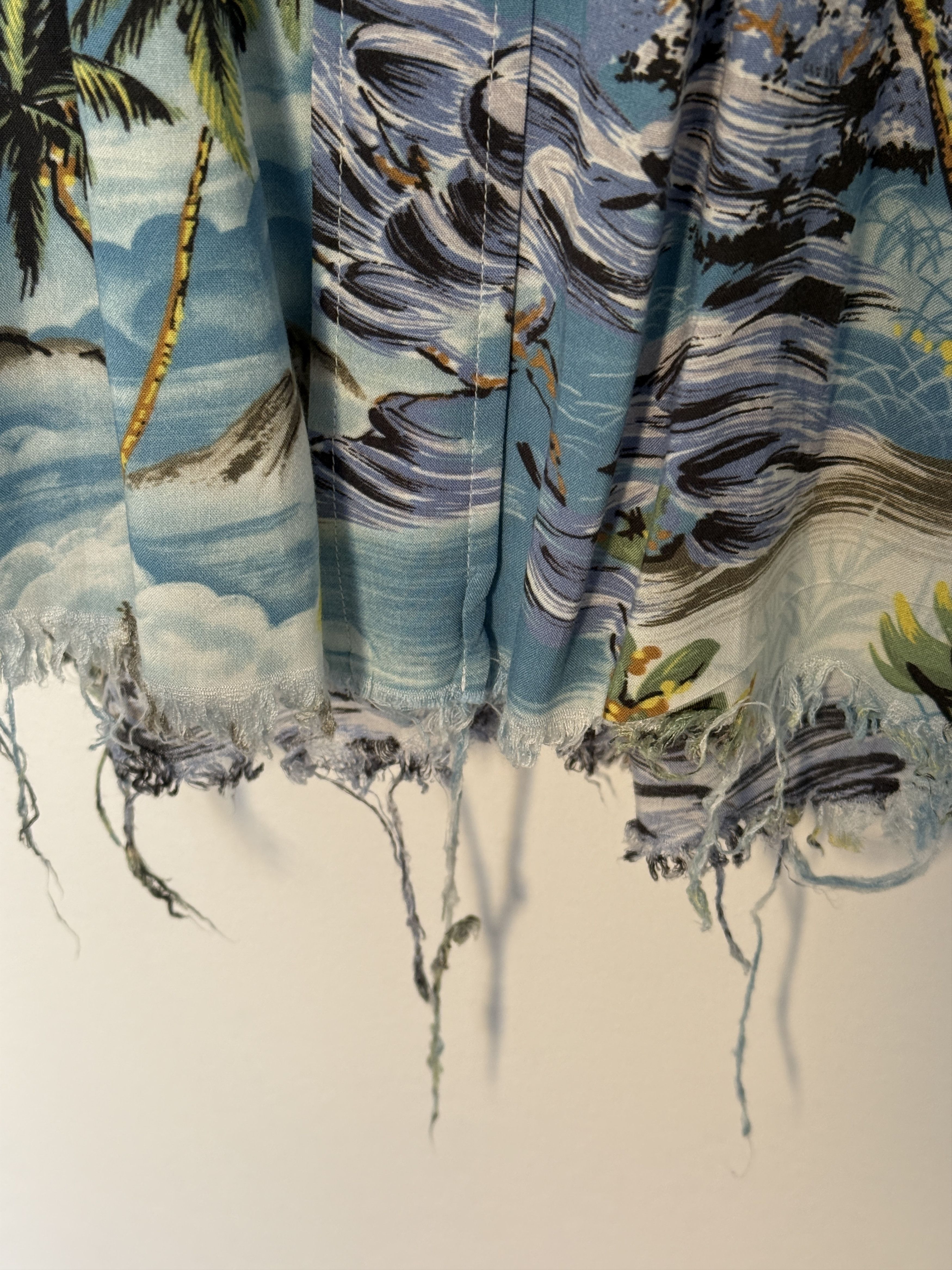 Saint Laurent Paris SS16 Raw Hem Hawaiian Shirt Size US M / EU 48-50 / 2 - 4 Thumbnail