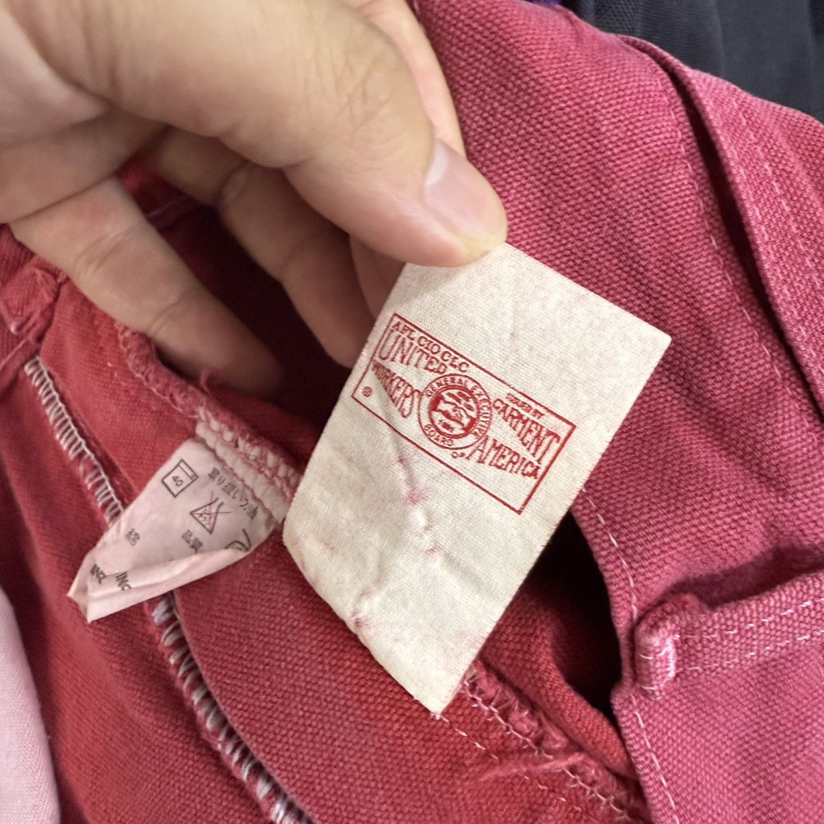 Carhartt Rare Design Vintage Brand Carhartt Carpenter Pants 1990s Red Size US 31 - 11 Thumbnail