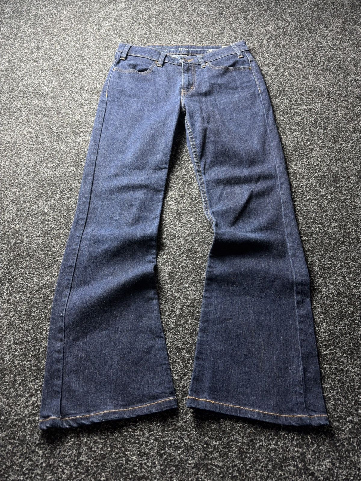 Levi's 00s Retro Levis Flare Jeans Dark Indigo Y2K Bootcut W27 Size 27" / US 4 / IT 40 - 1 Thumbnail