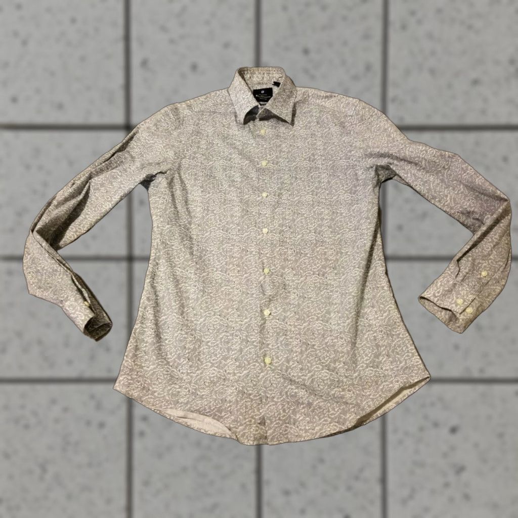 Ben Sherman VINTAGE Ben Sherman Dress Shirt 14.5 32 33 Gray Cotton Button Mens Regular Size 14.5 Size 40R - 1 Thumbnail
