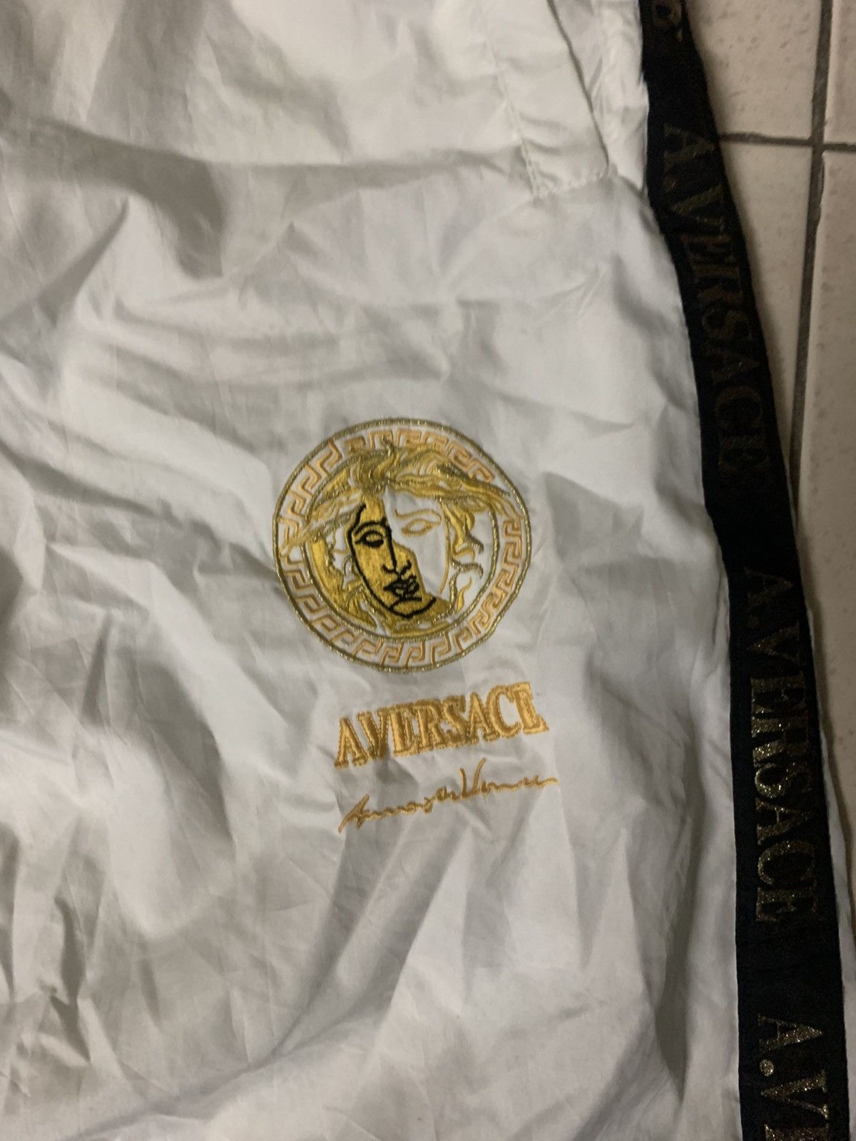 Versace Vintage Versace track pant side tape Size US 34 / EU 50 - 2 Thumbnail