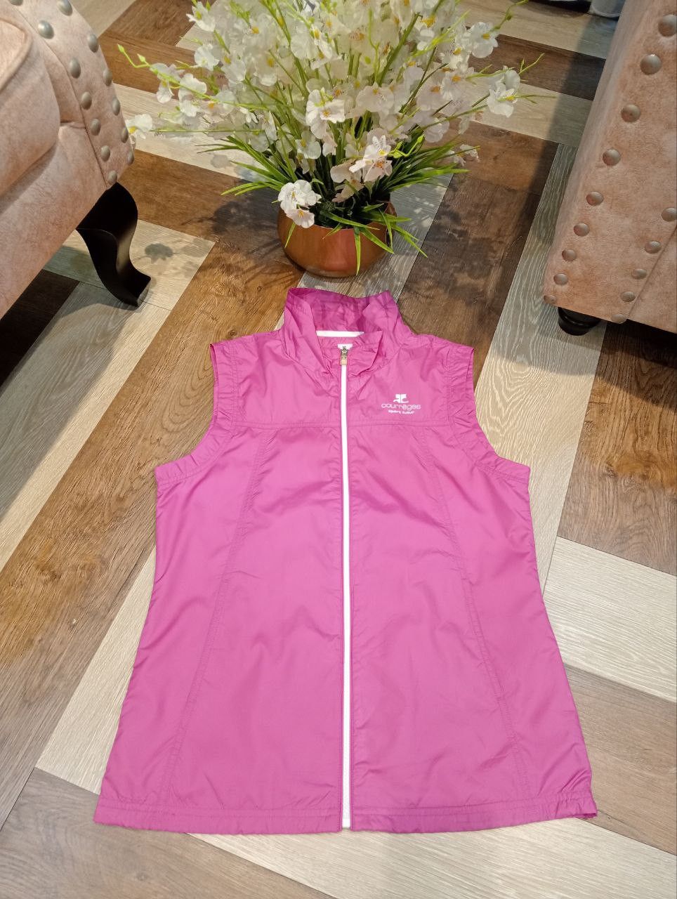 Courreges COURREGES SPORT FUTUR VEST JACKET - SIZE 40 PINK Size S / US 4 / IT 40 - 2 Thumbnail