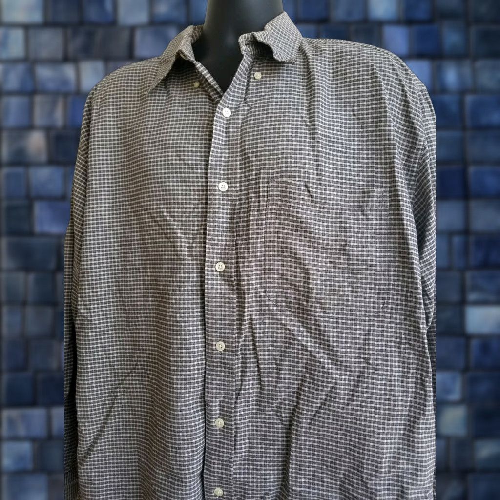 Eddie Bauer VINTAGE Eddie Bauer Men's Long Sleeve Casual Beige Grey Black Check Plaid Size M Size US M / EU 48-50 / 2 - 1 Thumbnail